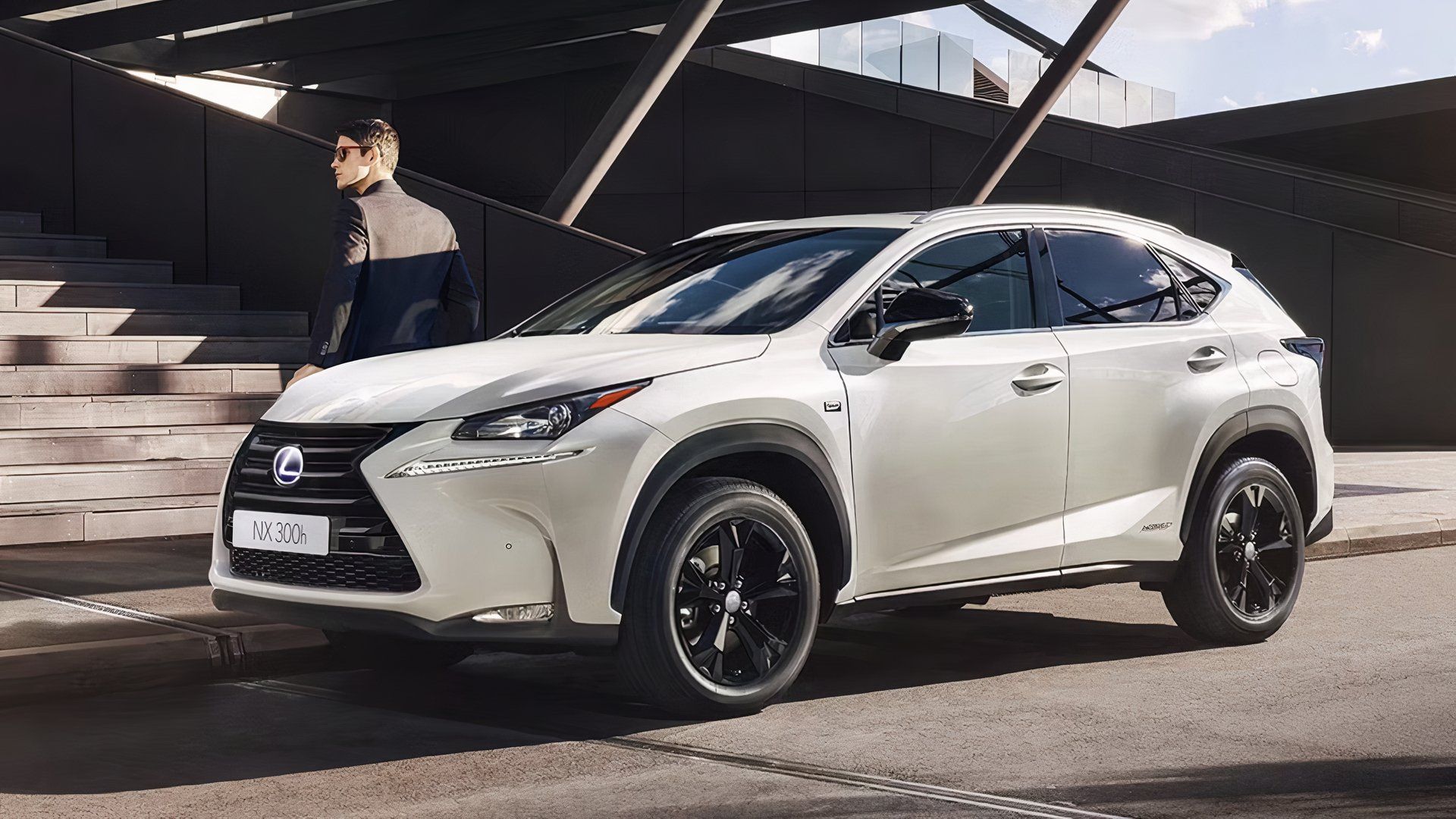Front 3/4 shot of a 2017 Lexus NX