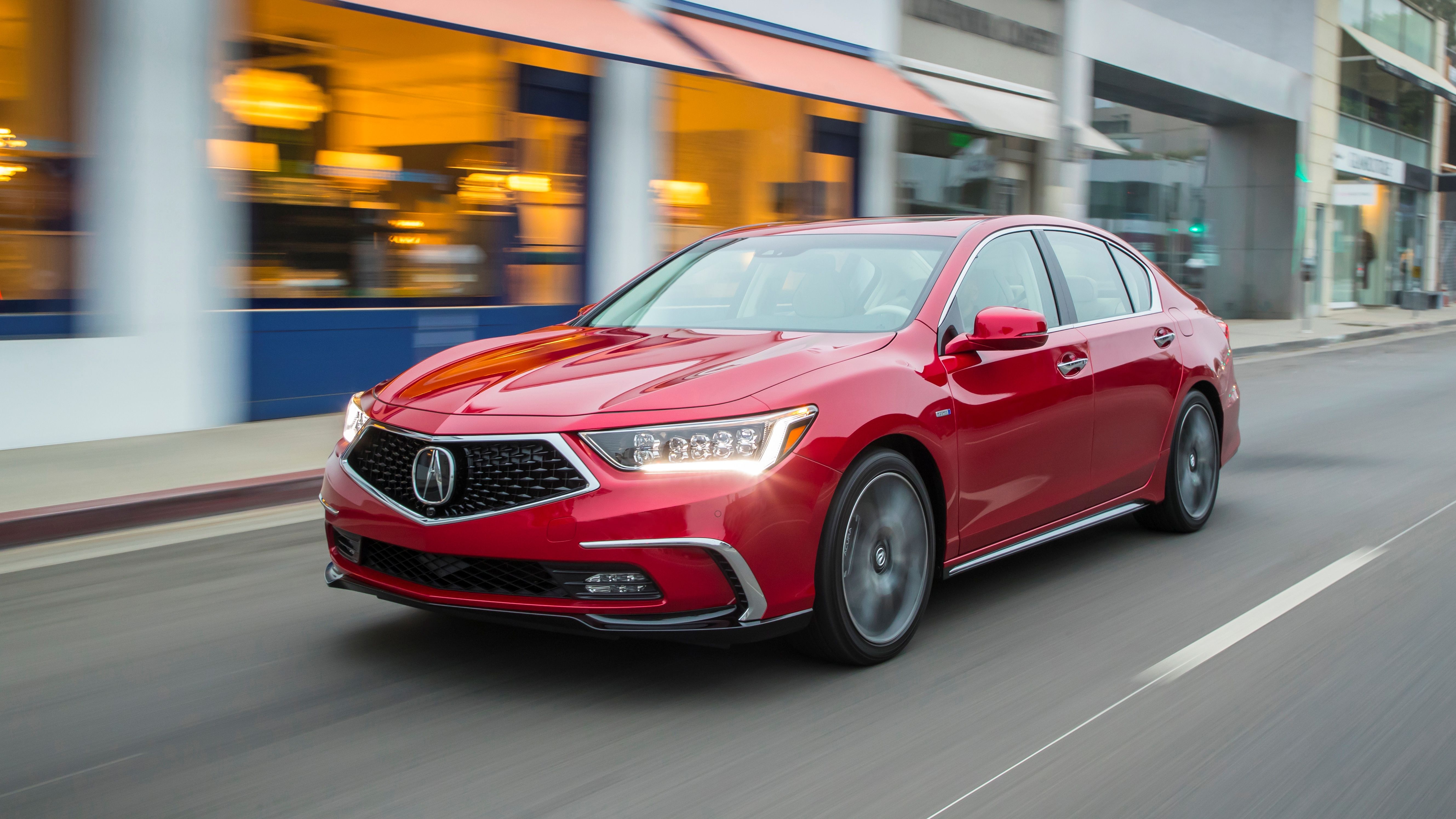 2019 Acura RLX Sport Hybrid Driving Front Three-Quarter