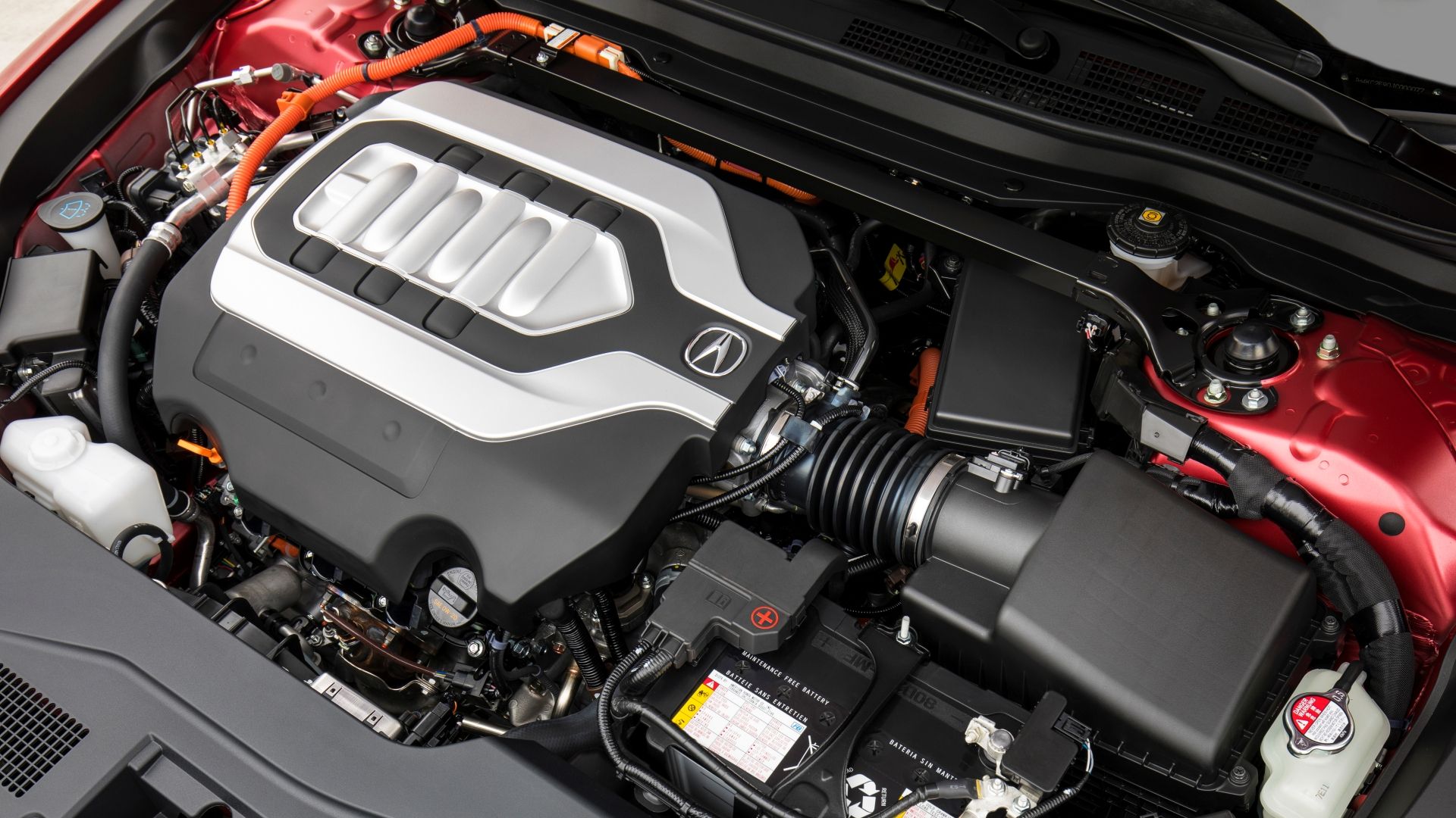 2019 Acura RLX Sport Hybrid Powertrain Underhood