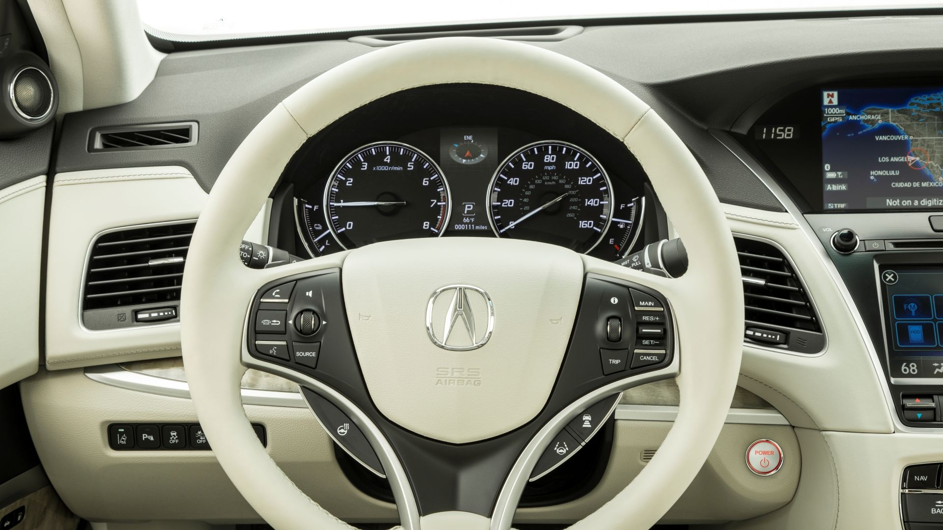 2019 Acura RLX Sport Hybrid Steering Wheel