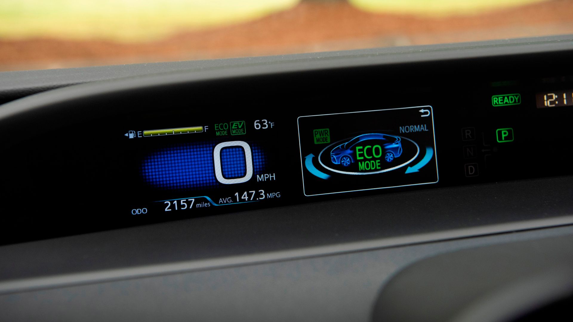 Prius Prime instrument cluster