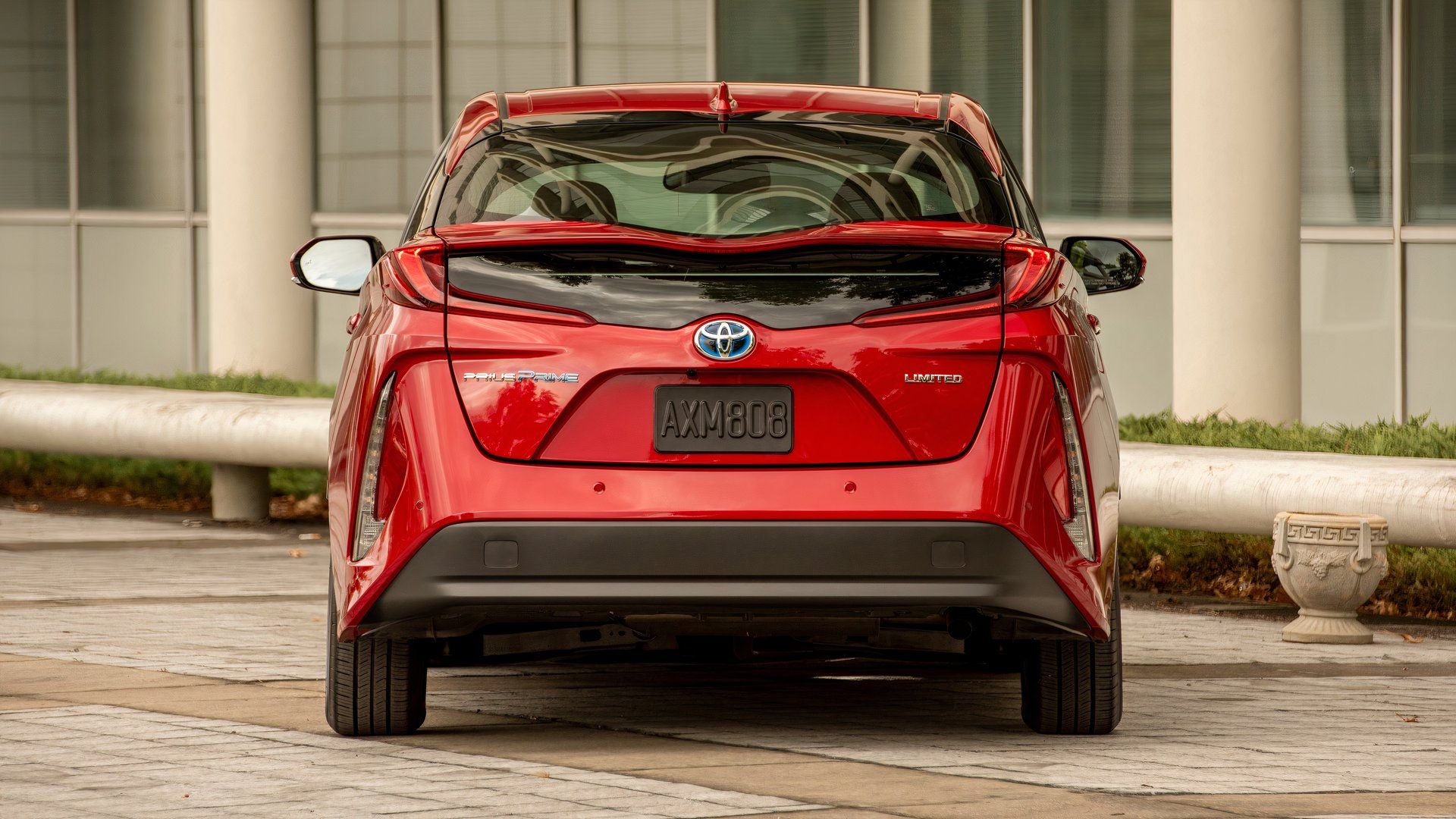 2020 Prius Prime Red Rear