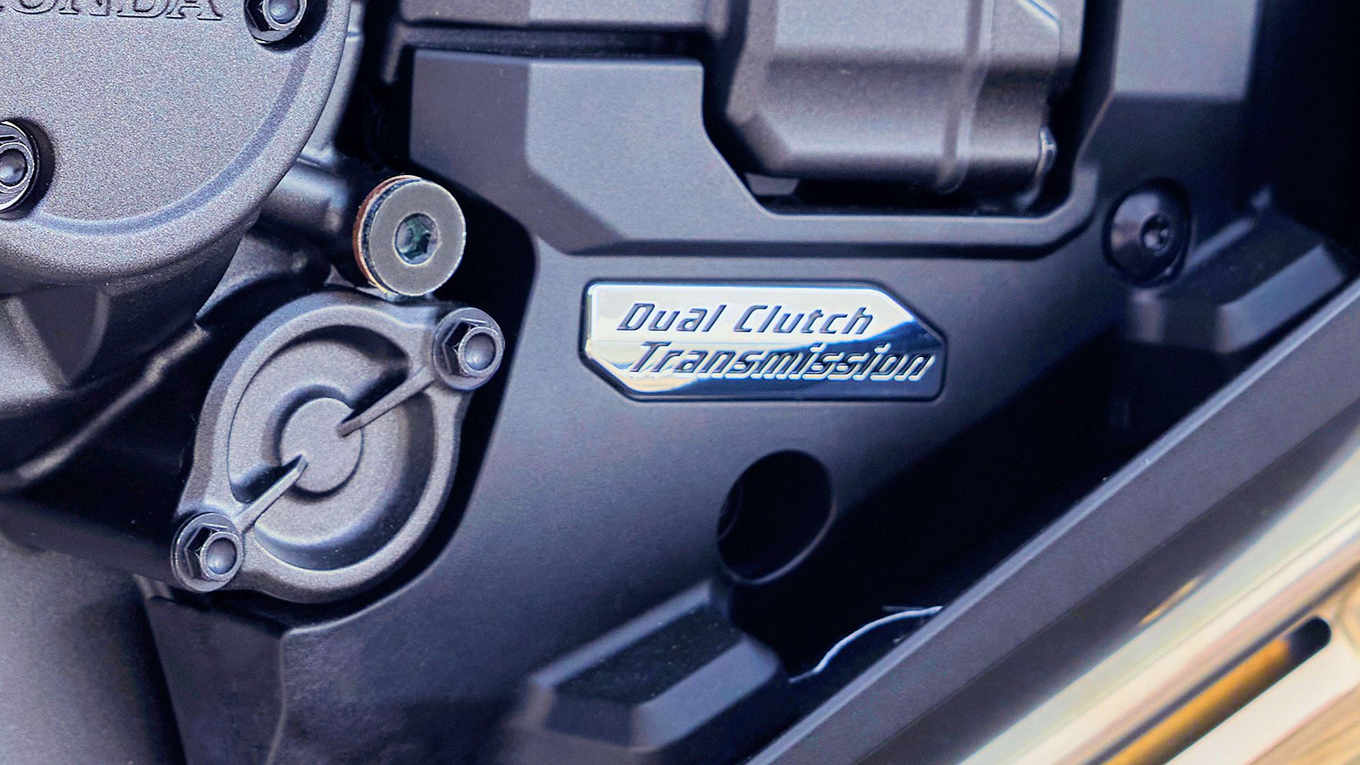2025 Honda NT1100 DCT dual clutch transmission close-up detail - European model shown