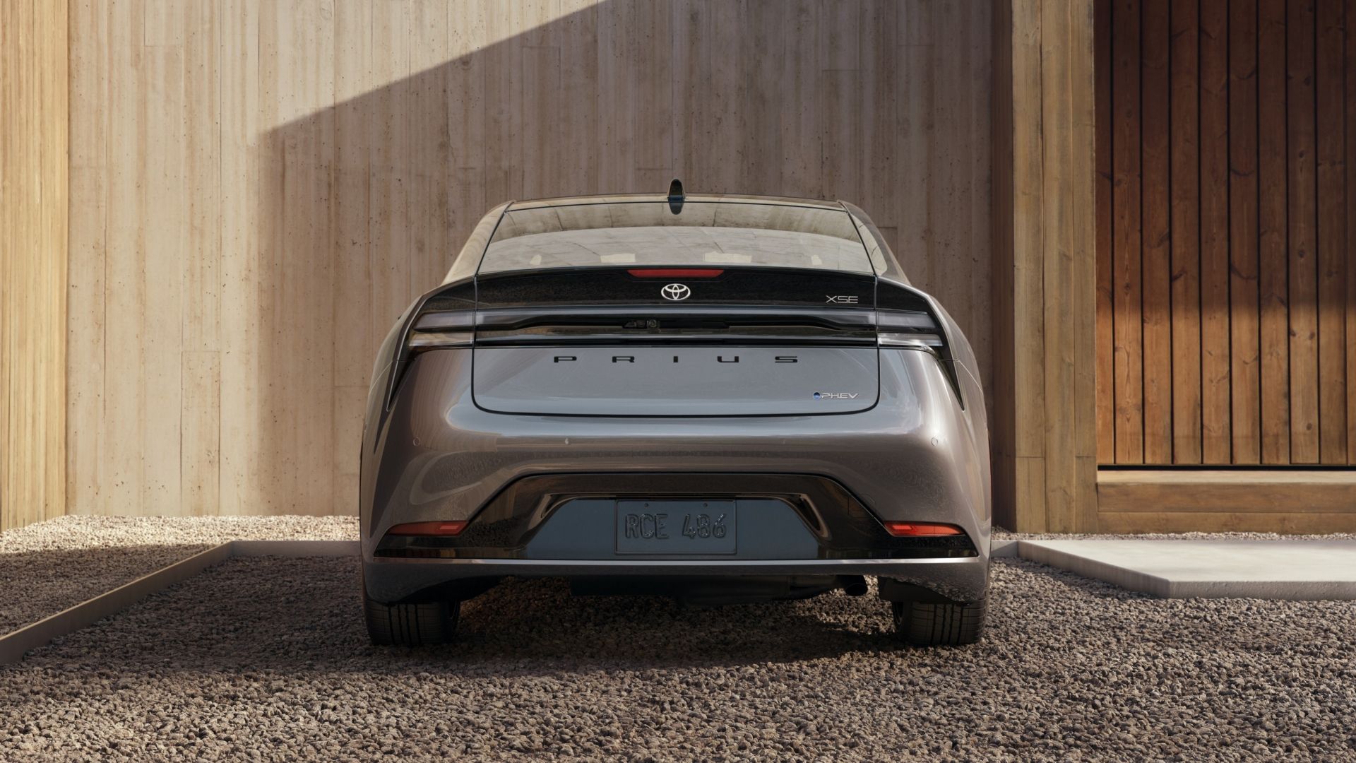 2025 Toyota Prius Plug-In Hybrid Gray Rear