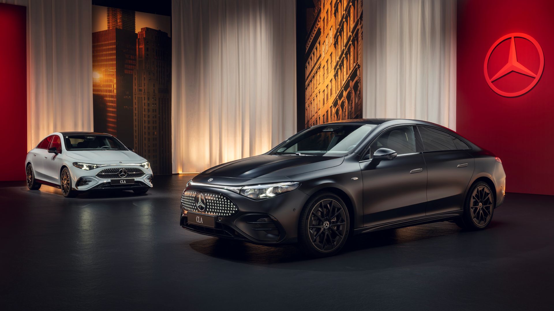 2026 Mercedes CLA Exterior Hybrid/EV Side By Side