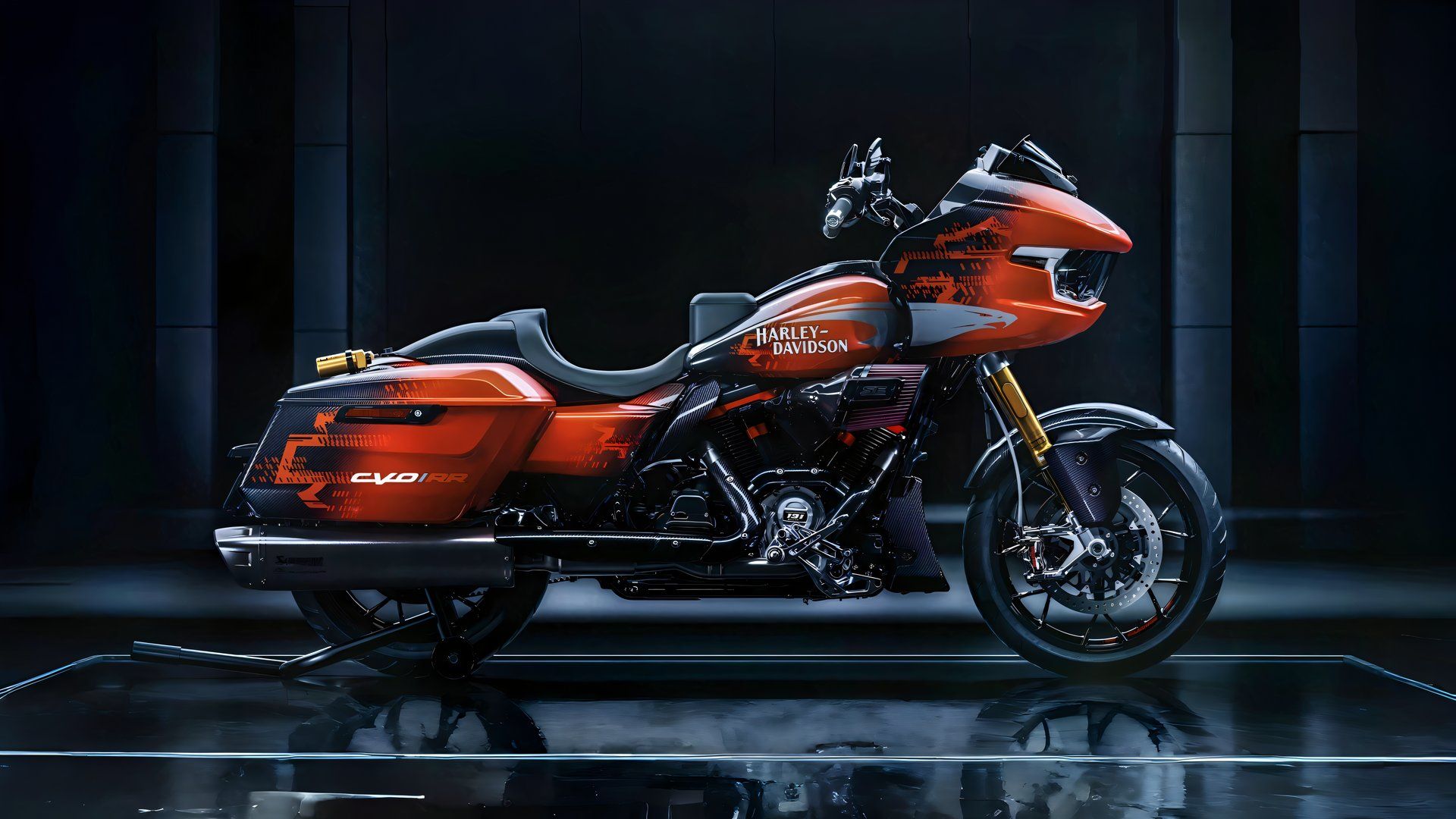 Harley-Davidson CVO Road Glide RR side profile cinematic view