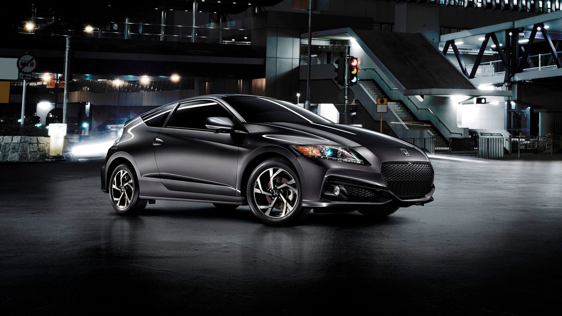 Gray Honda CR-Z front-quarter