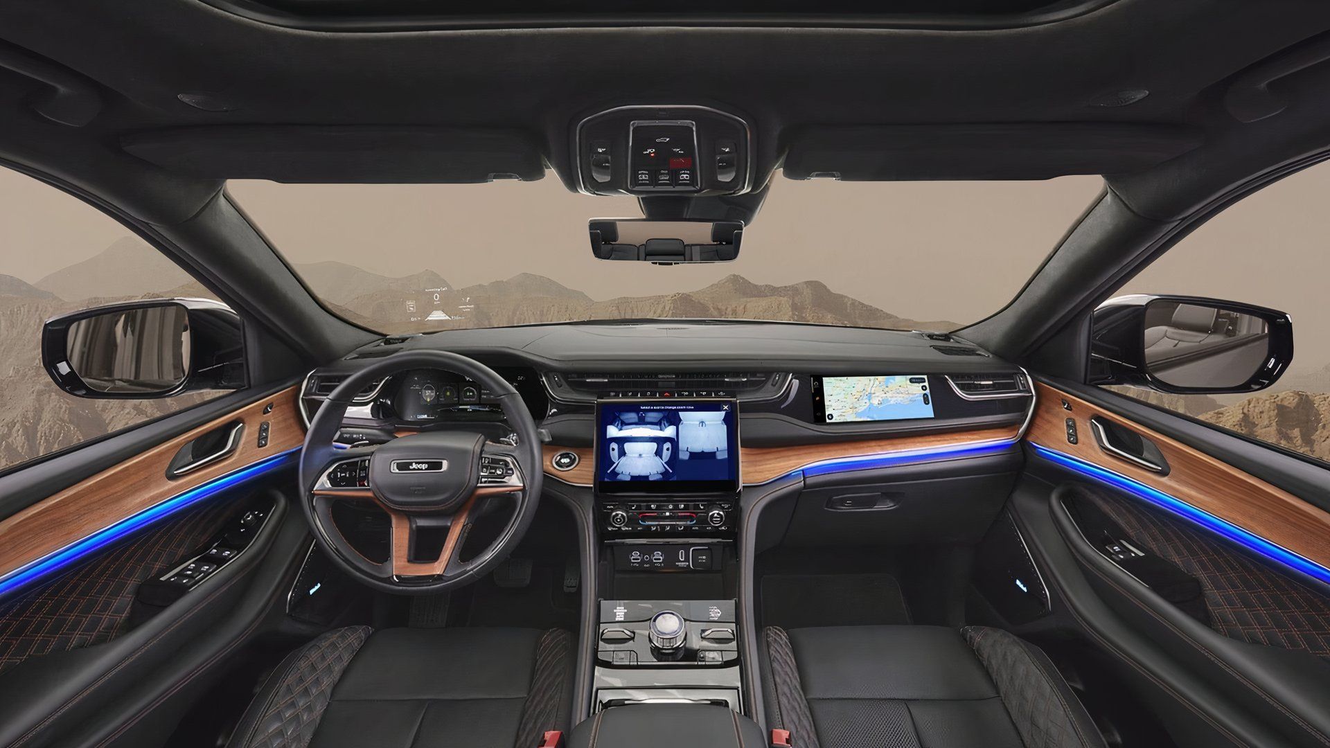 Front interior view of 2025 Jeep Grand Cherokee