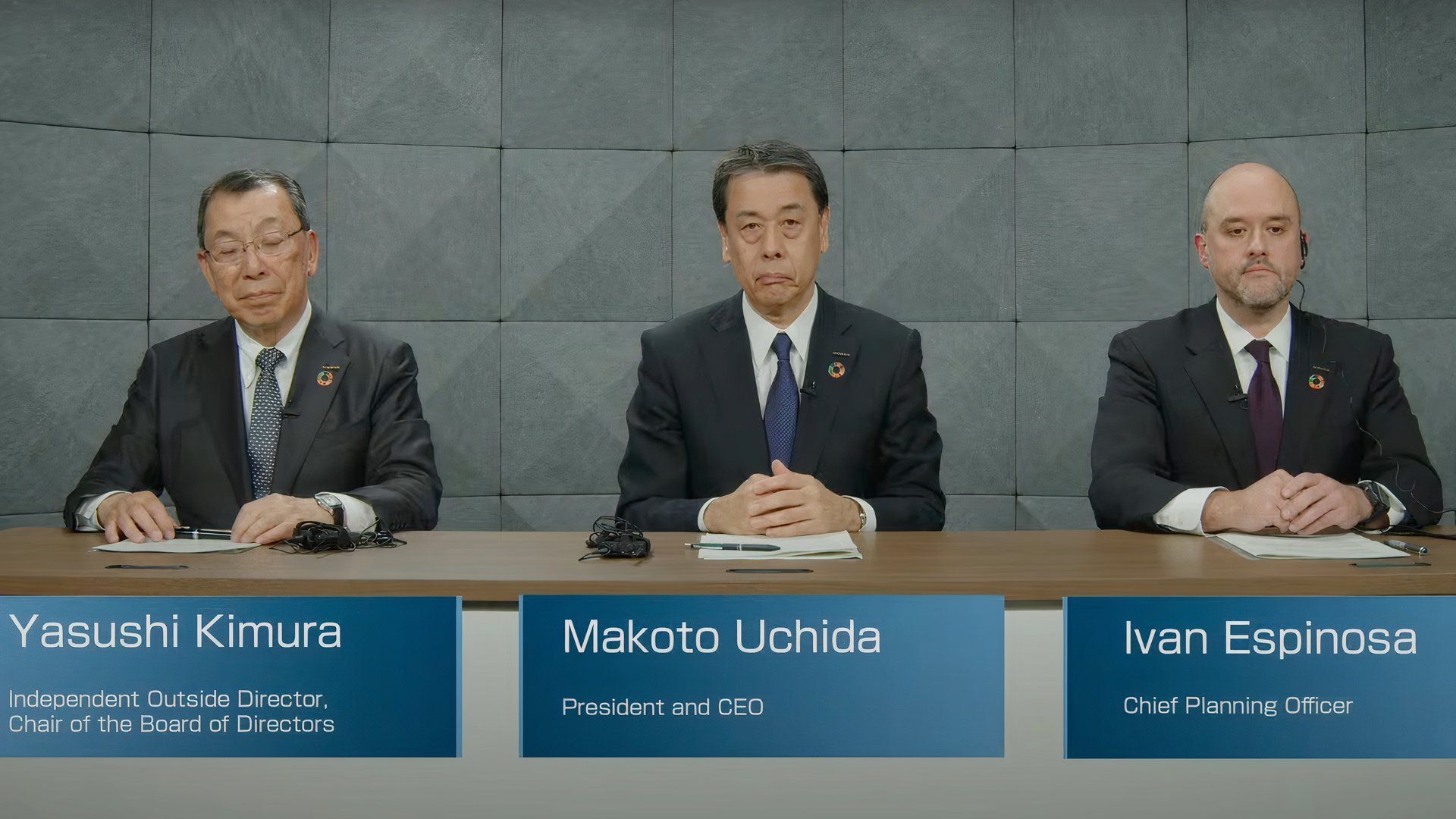 Nissan Top Execs Sitting Together