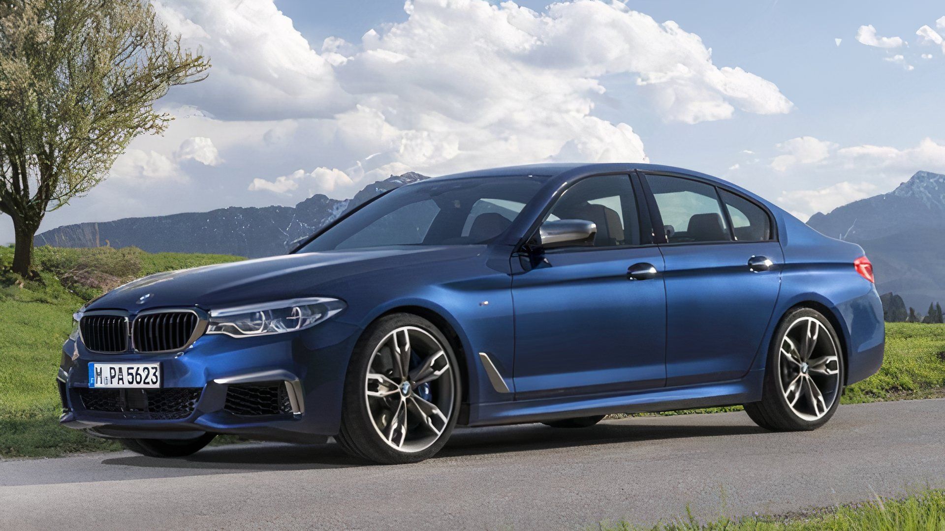 2020 BMW 5 Series in blue
