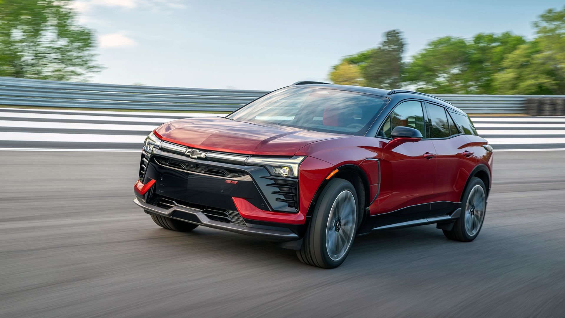2025 Chevrolet Blazer EV SS Driving Front 2 TopSpeed