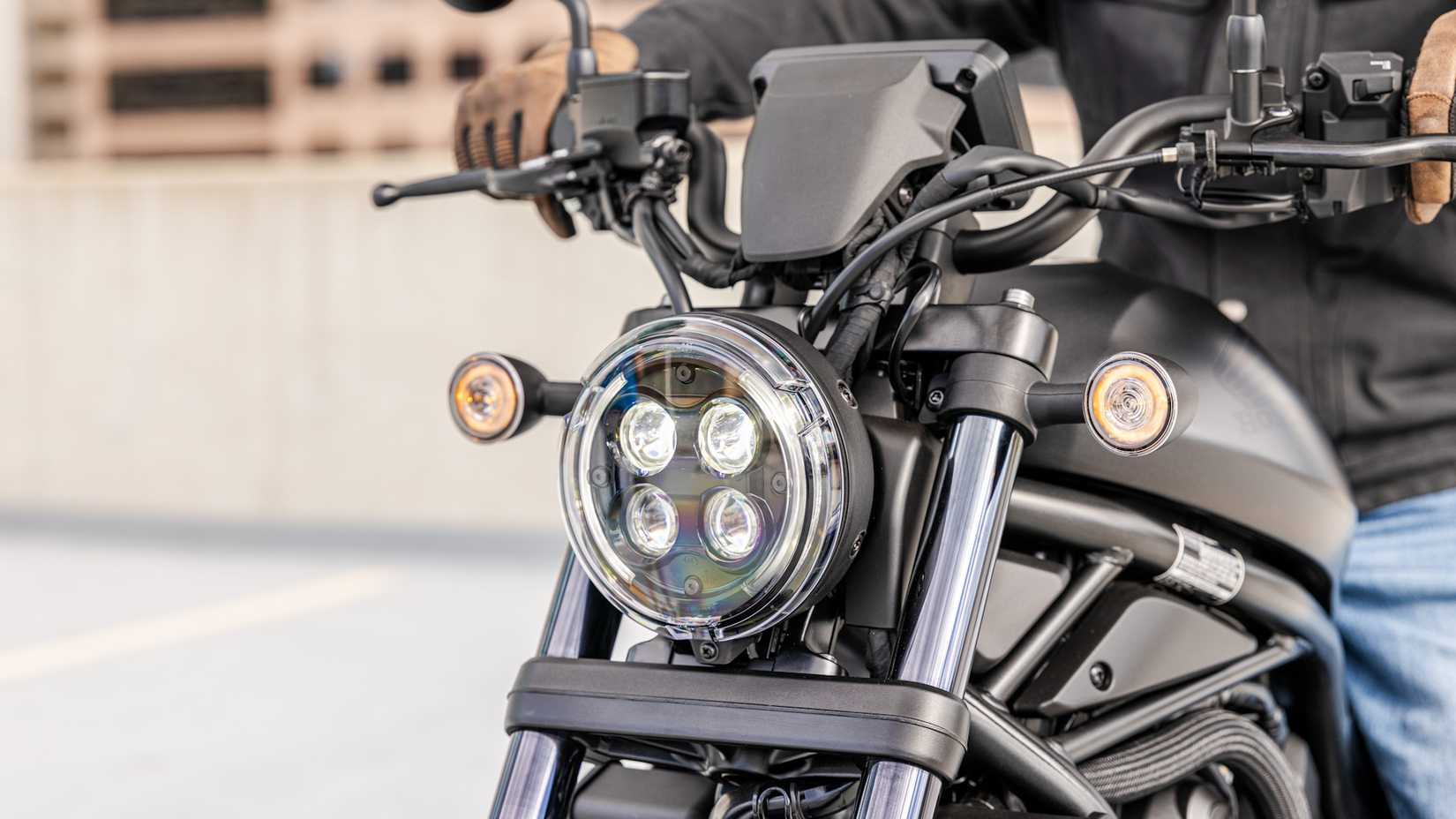 2025 Honda Rebel 1100 DCT headlight close-up detail