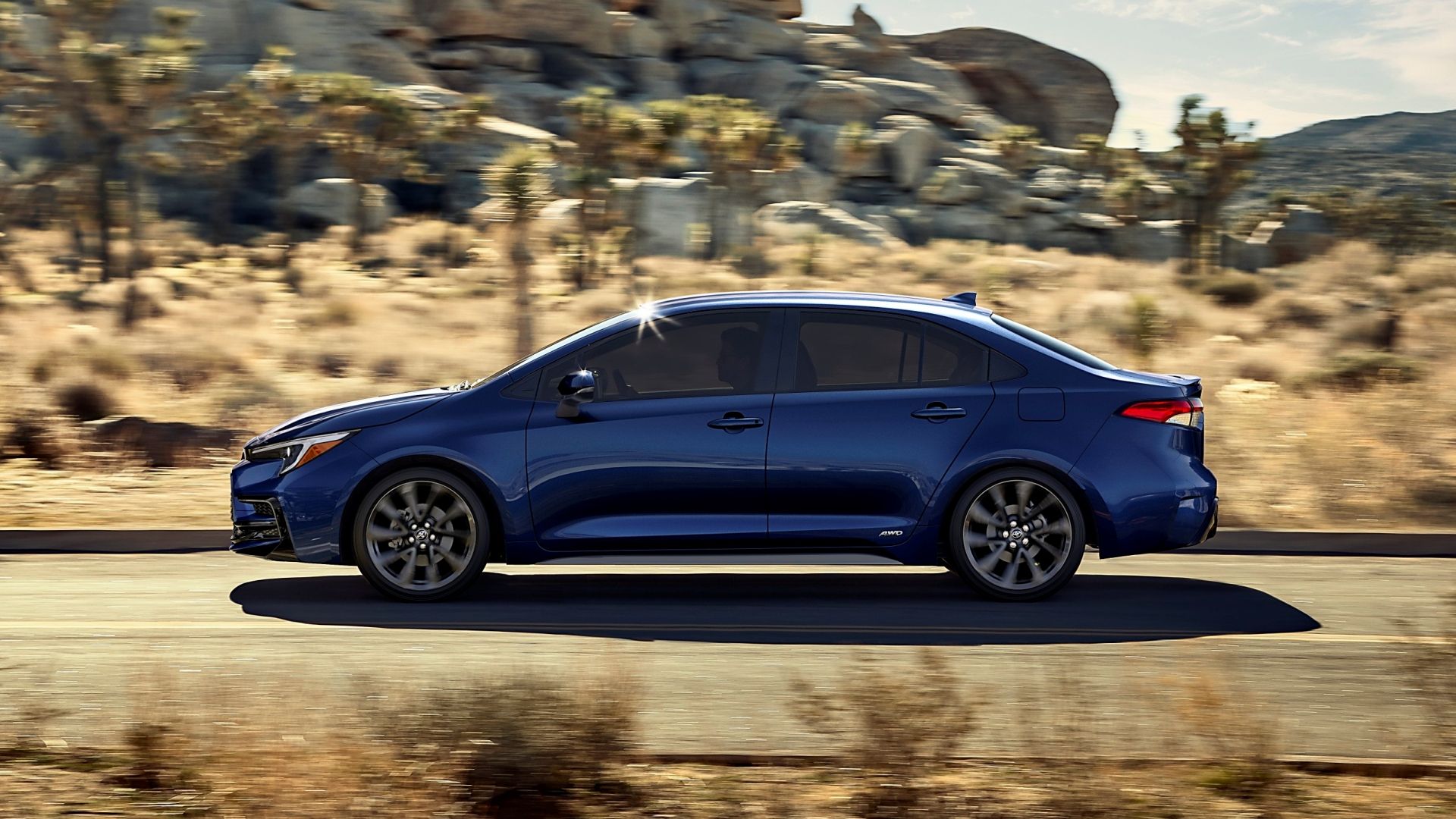 2025 Toyota Corolla Hybrid Profile Driving