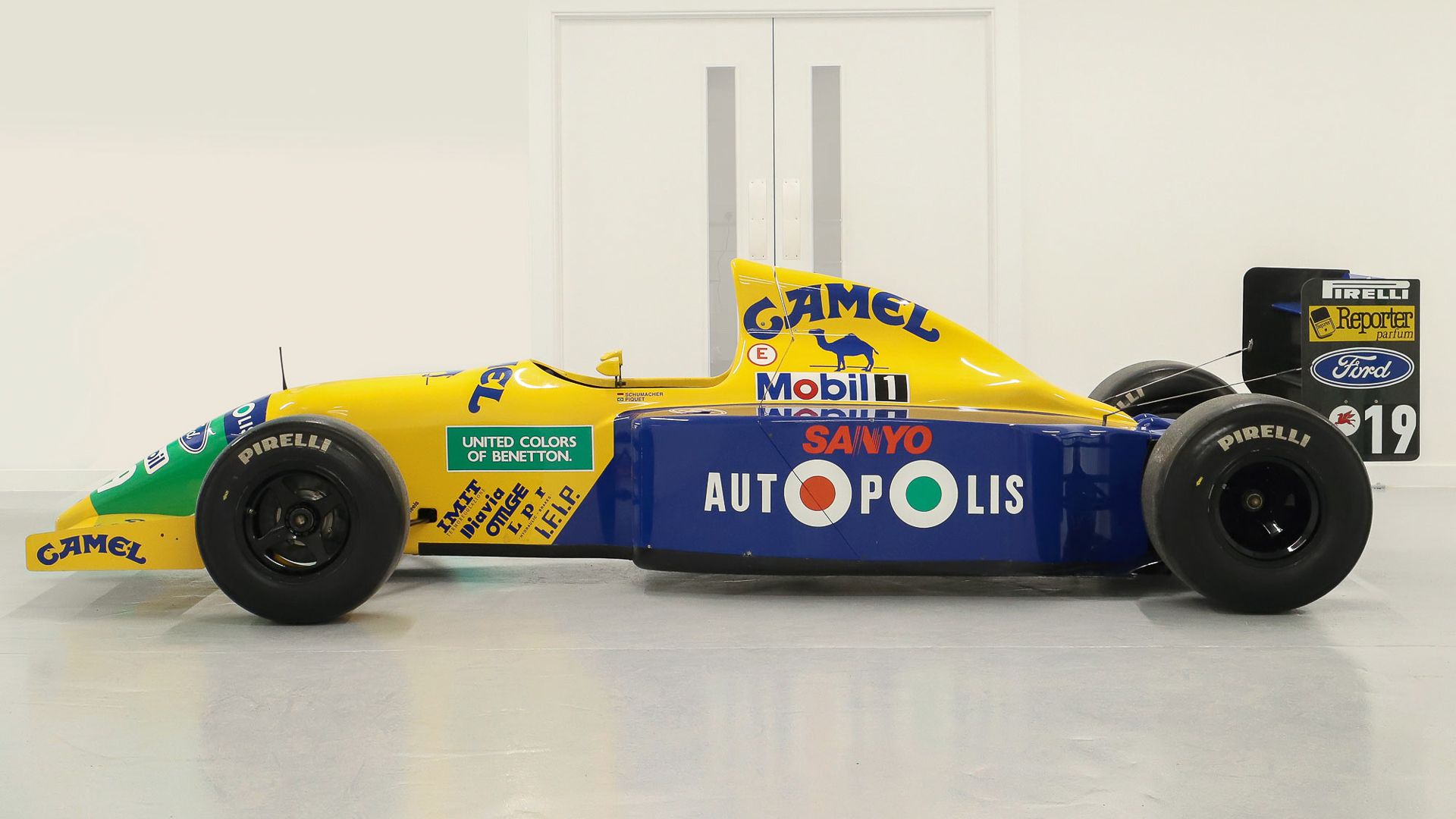 1991 Formula 1 Benetton B190B, Schumacher-Detailed Show Car