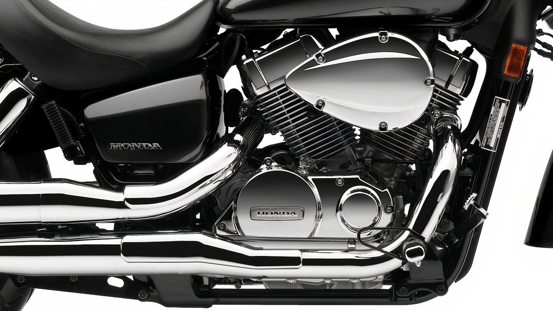 Honda Shadow Aero Engine Close-up Shot