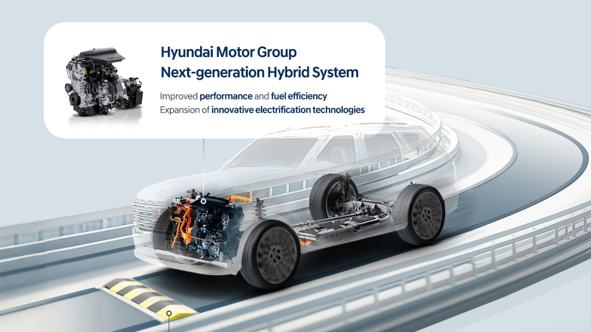 Hyundai Motor Group New Hybrid System Graphic