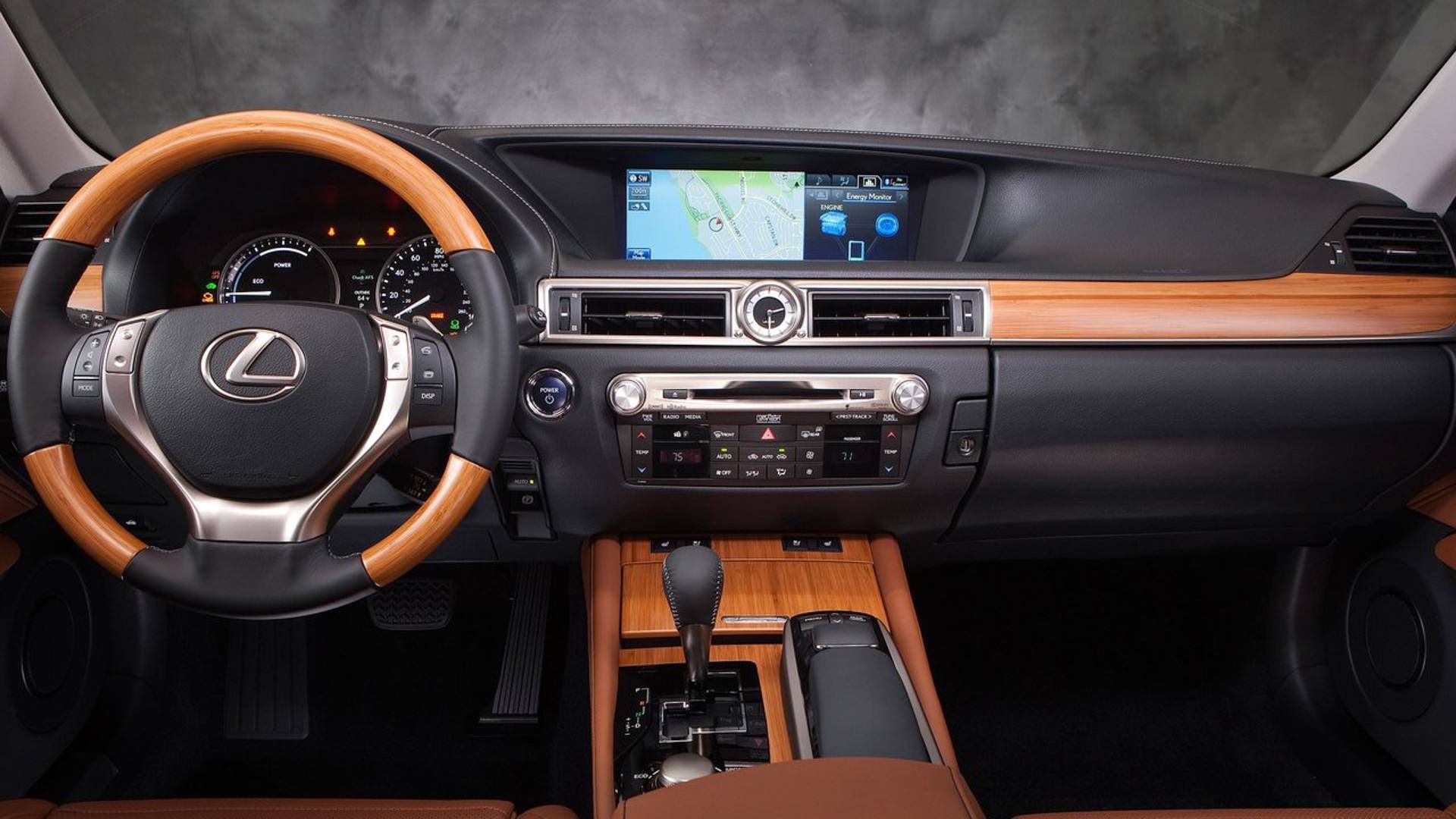 Interior of a 2013 Lexus GS 450h
