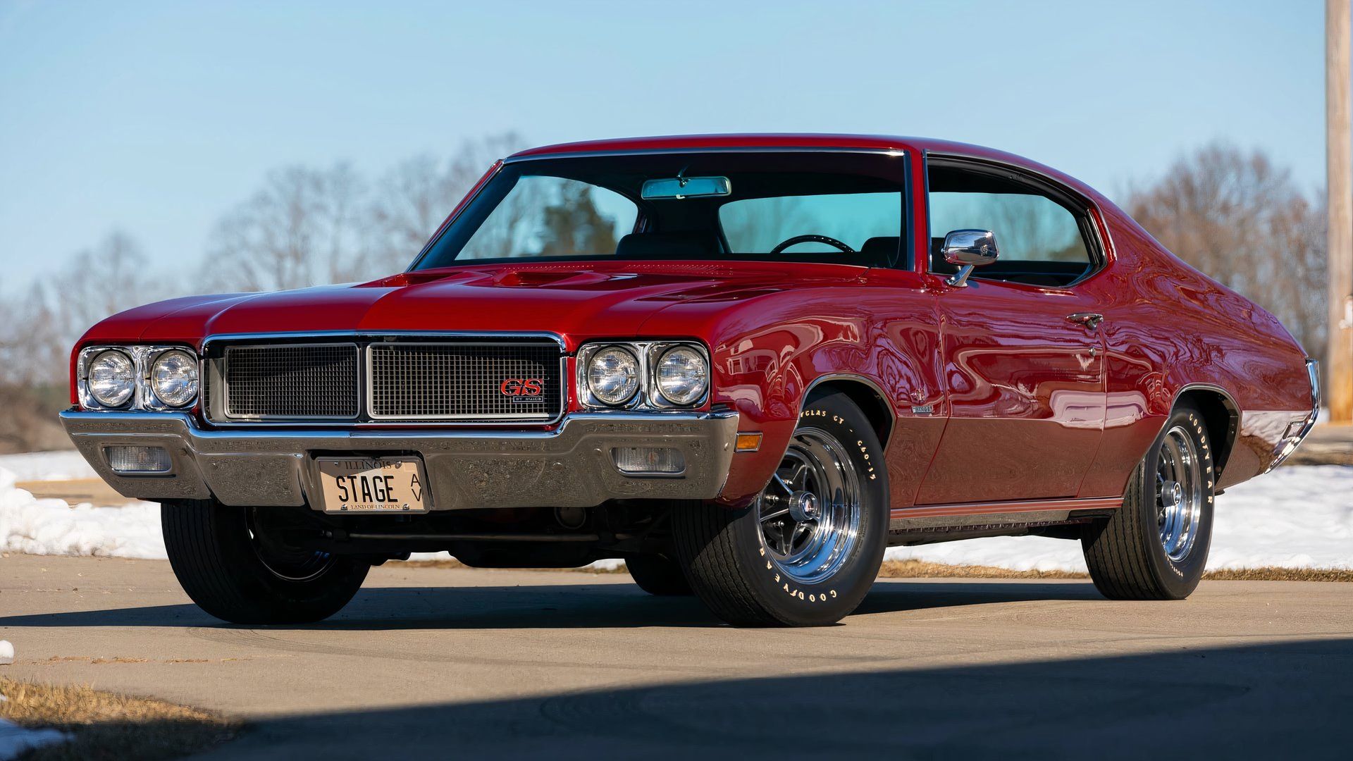 3/4 front view of 1970 Buick GS 455