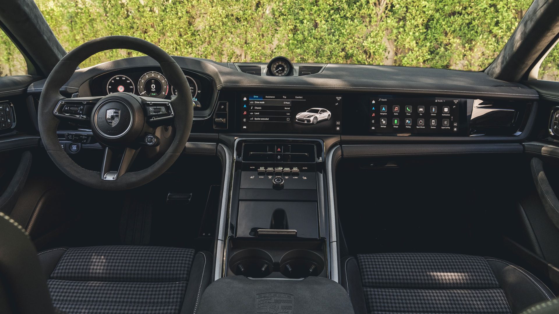 2025 Porsche Panamera Turbo S E-Hybrid Interior Front Cabin Overview