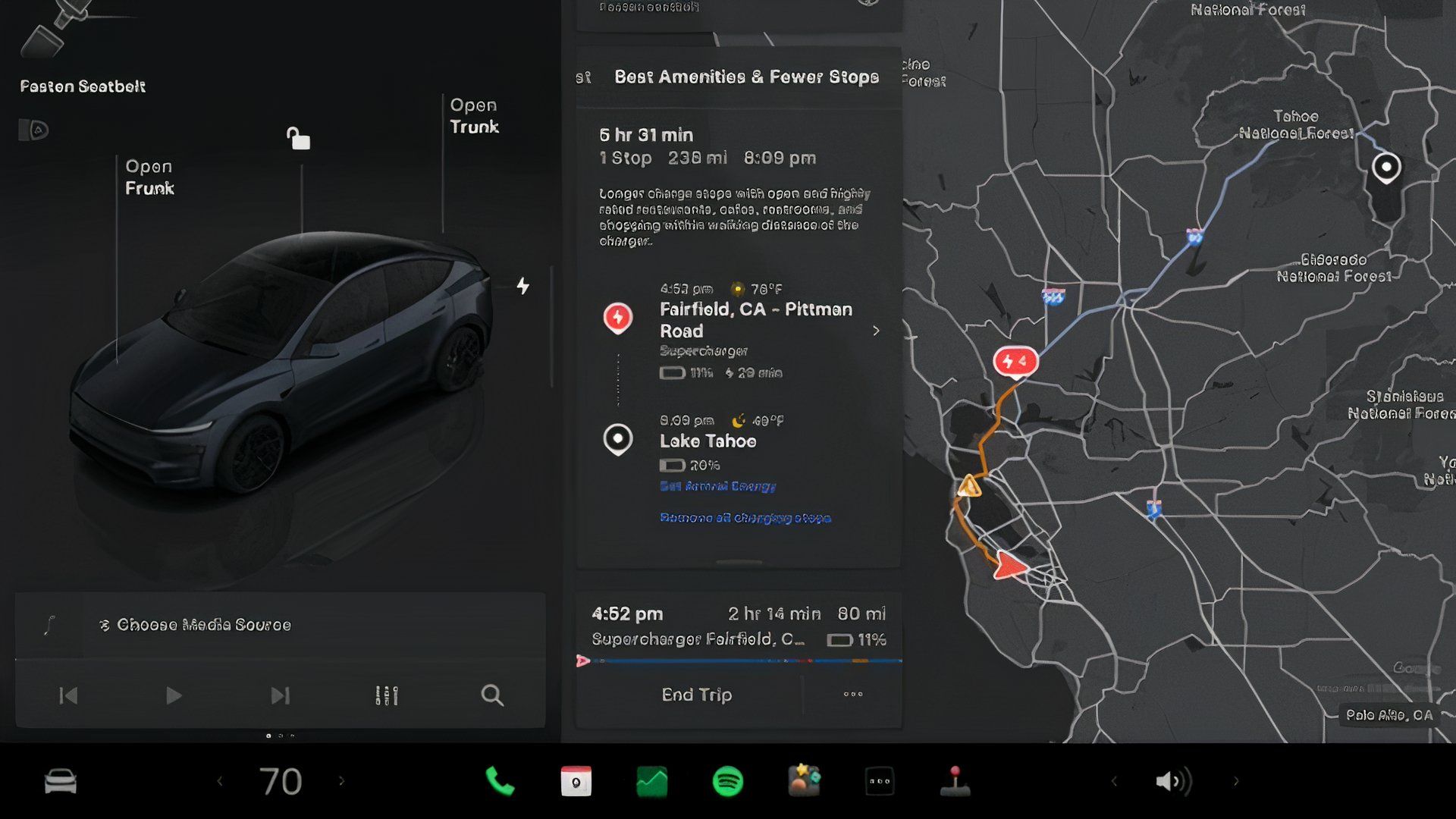 Tesla Alternate Routes For Navigation
