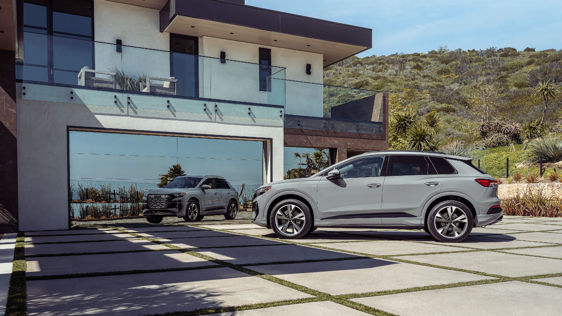 2023 Audi Q4 50 e-tron Exterior Parked In Driveway