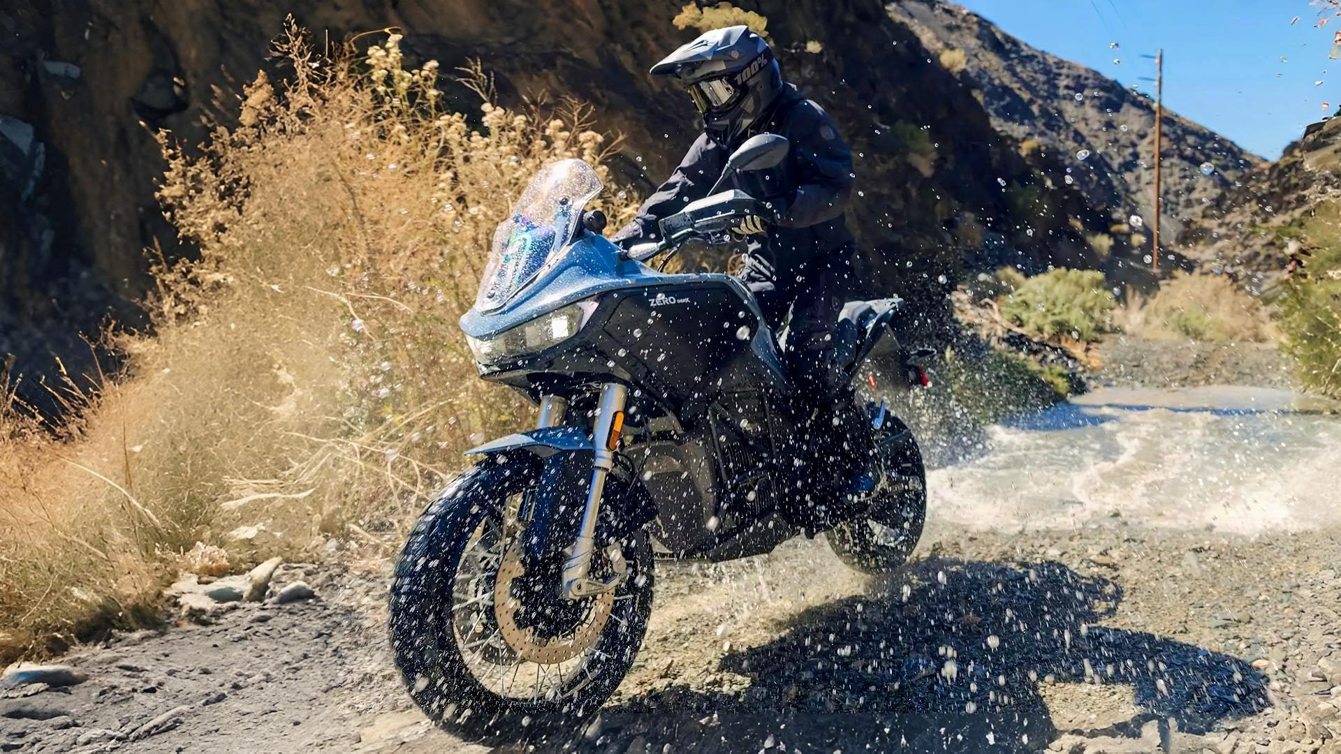 Rider on a 2025 Zero DSR/X