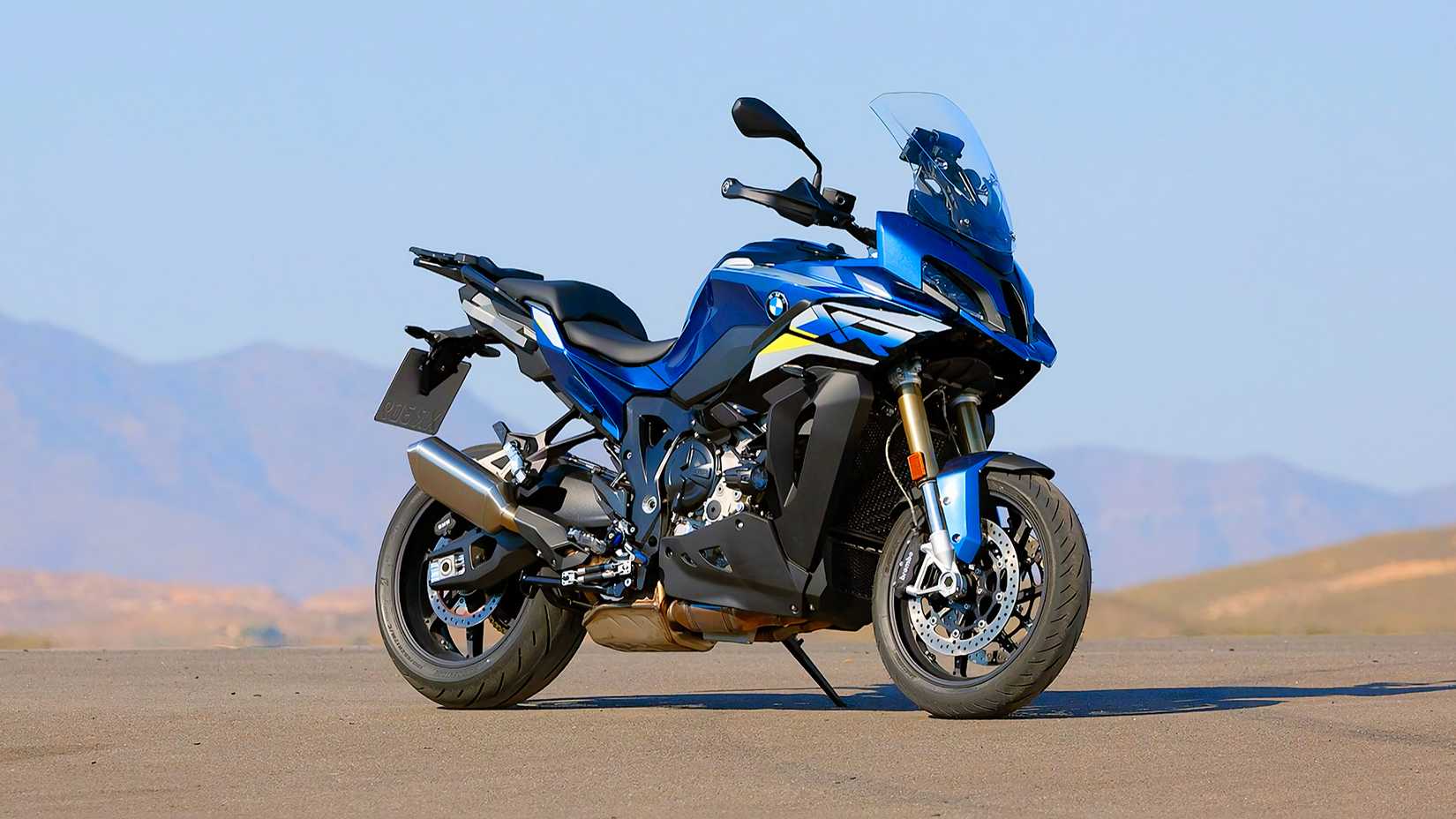 2025 BMW S 1000XR static front quarter shot