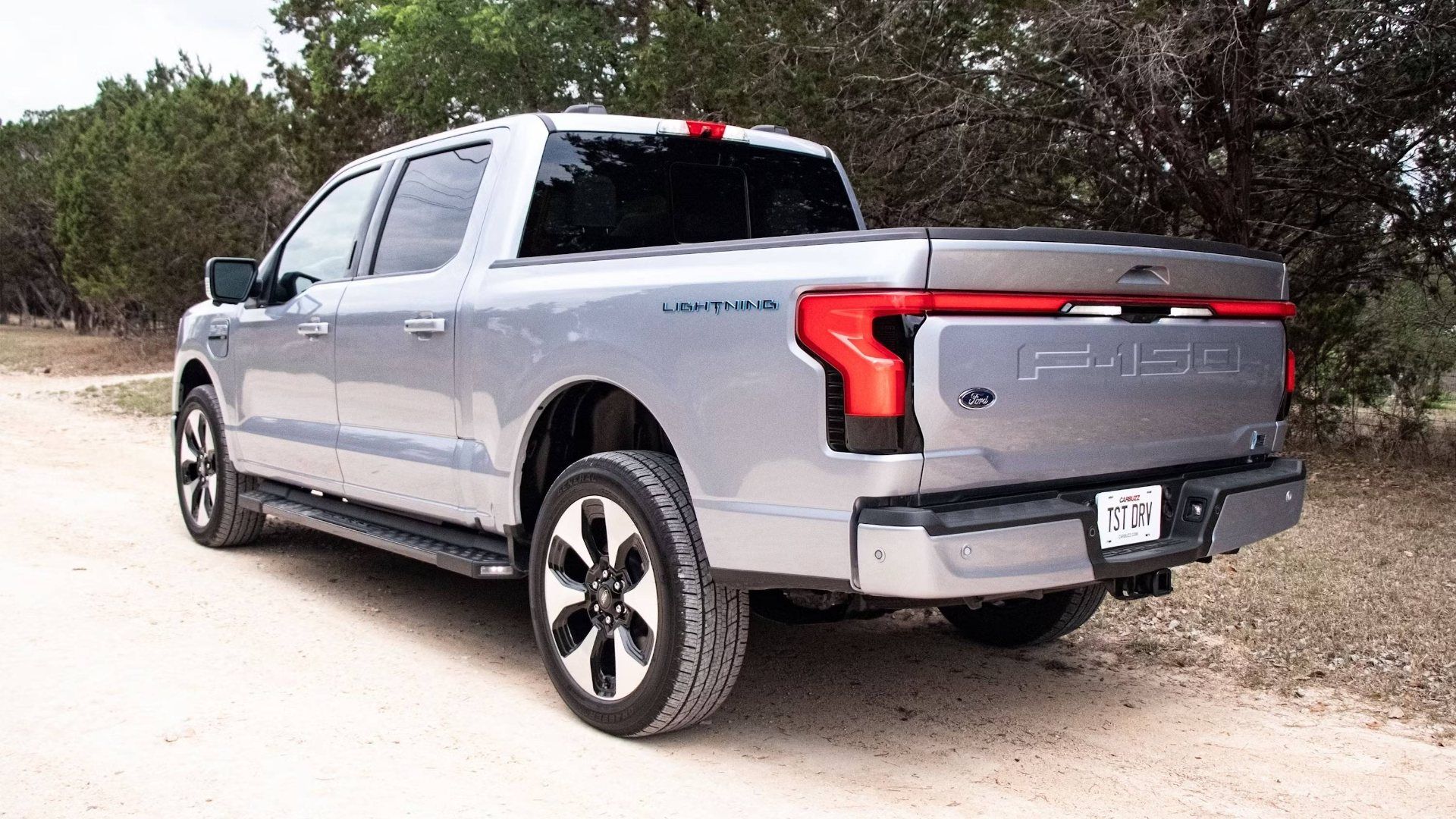 2025 Ford F150 Lightning Rear Three Quarter