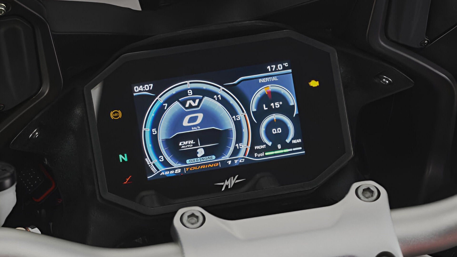 MV Agusta Turismo Veloce Lusso SCS display close-up shot
