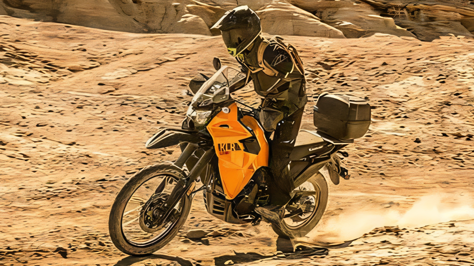 Kawasaki KLR650 Off-Road HD Wallpaper