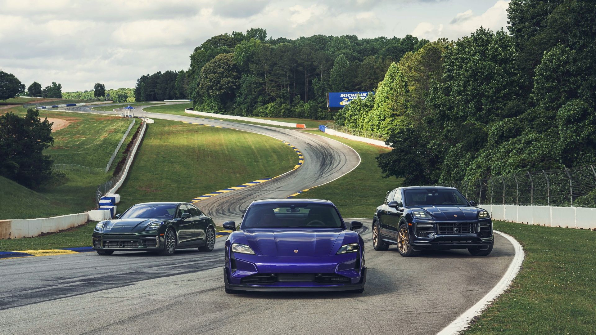Purple sky metallic Taycan Turbo GT Road Atlanta