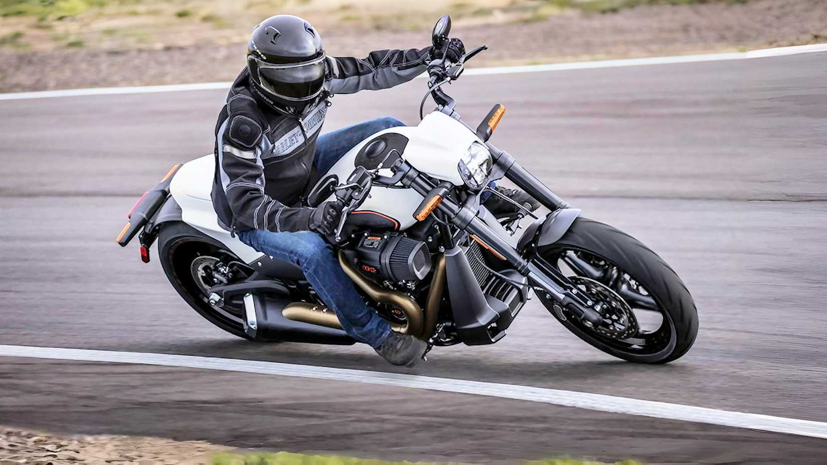 Rider on a 2019 Harley-Davidson FXDR 114