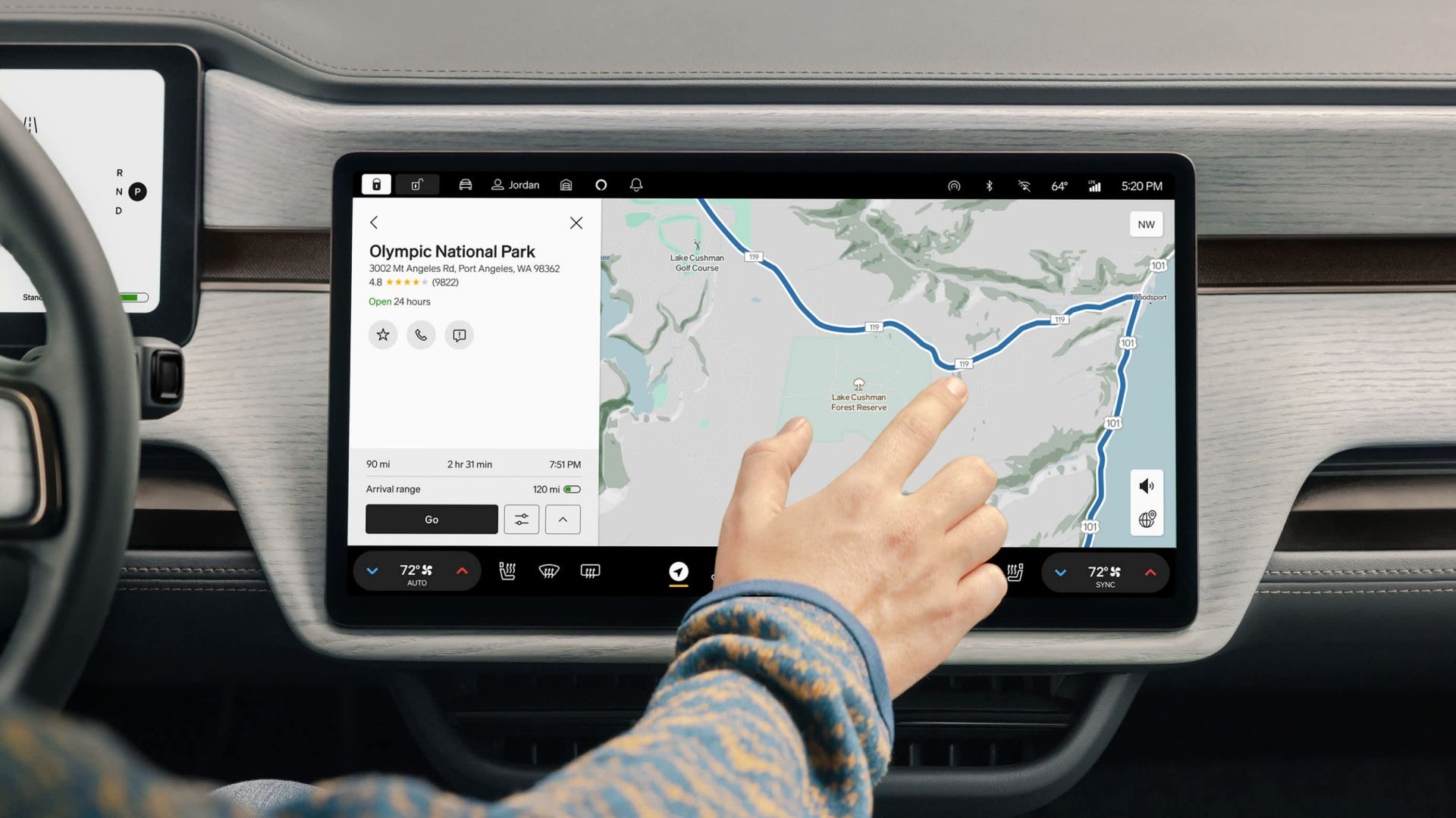 Rivian R1T infotainment