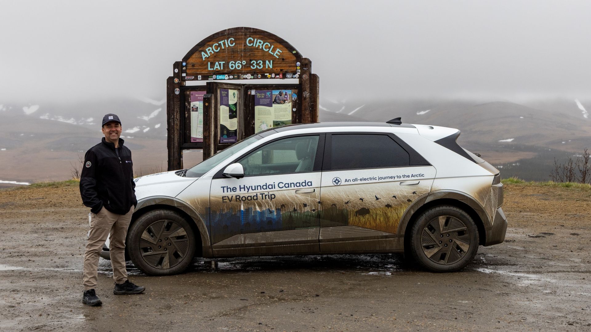 2025 Hyundai Ioniq 5 Canadian Arctic Ocean Road Trip -- Arctic Circle
