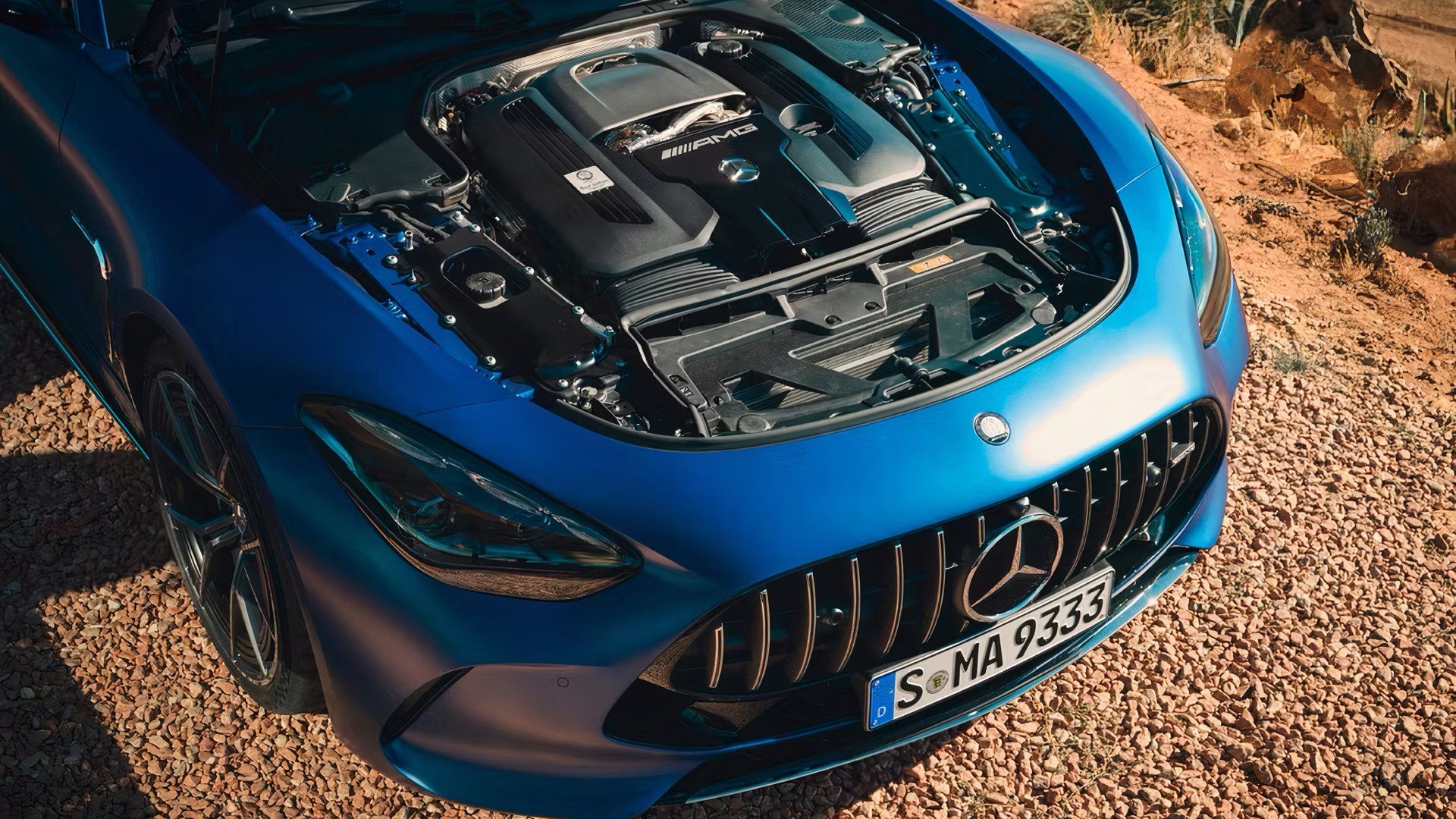 2025 Mercedes-AMG GT 55 Coupe engine bay
