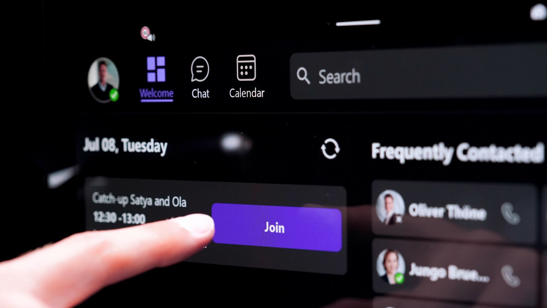 Mercedes-Benz Microsoft 365 Integration Touchscreen