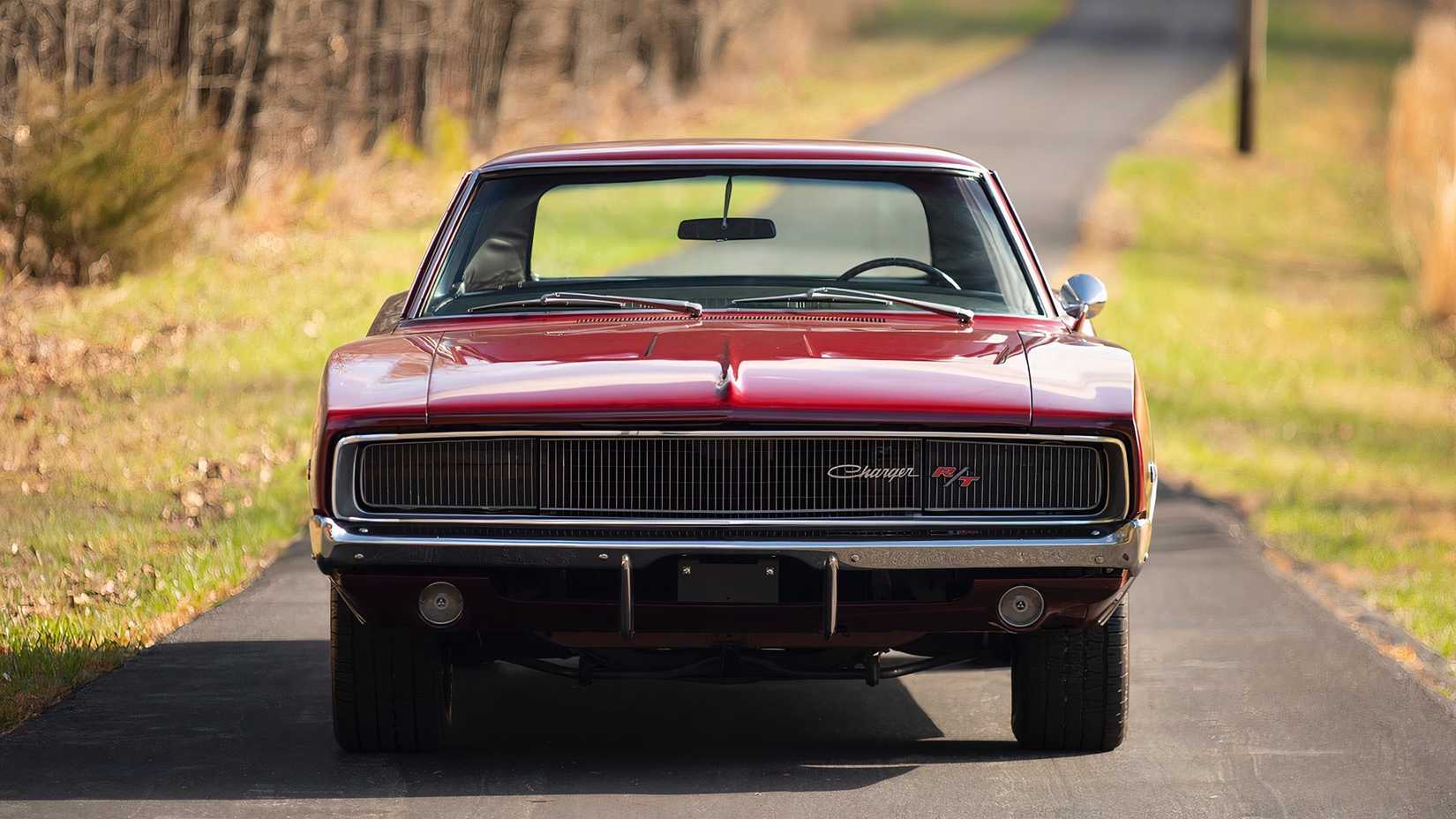 Front view of 1968 Dodge Charger R/T