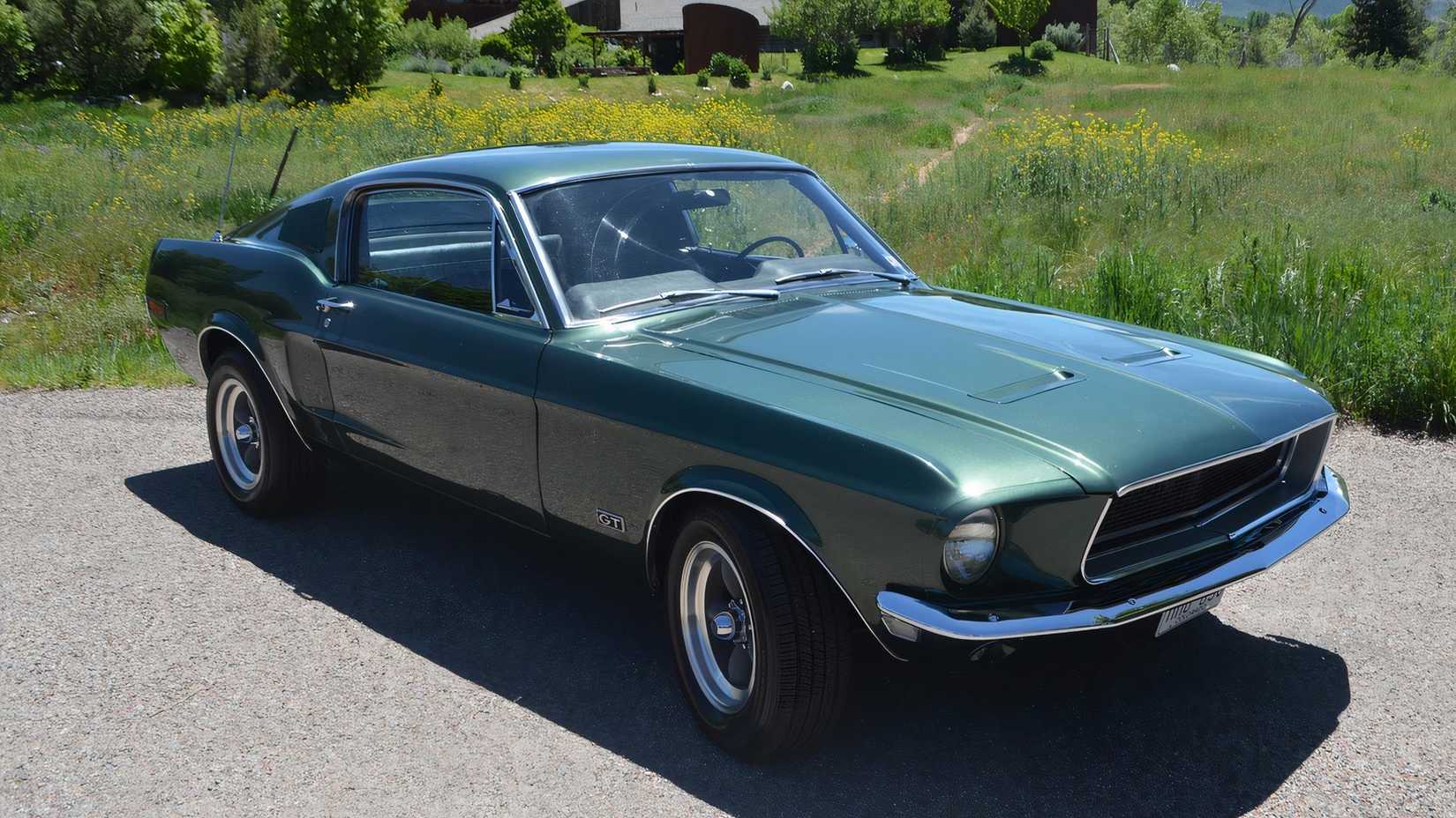 3/4 side view of 1968 Ford Mustang GT 390