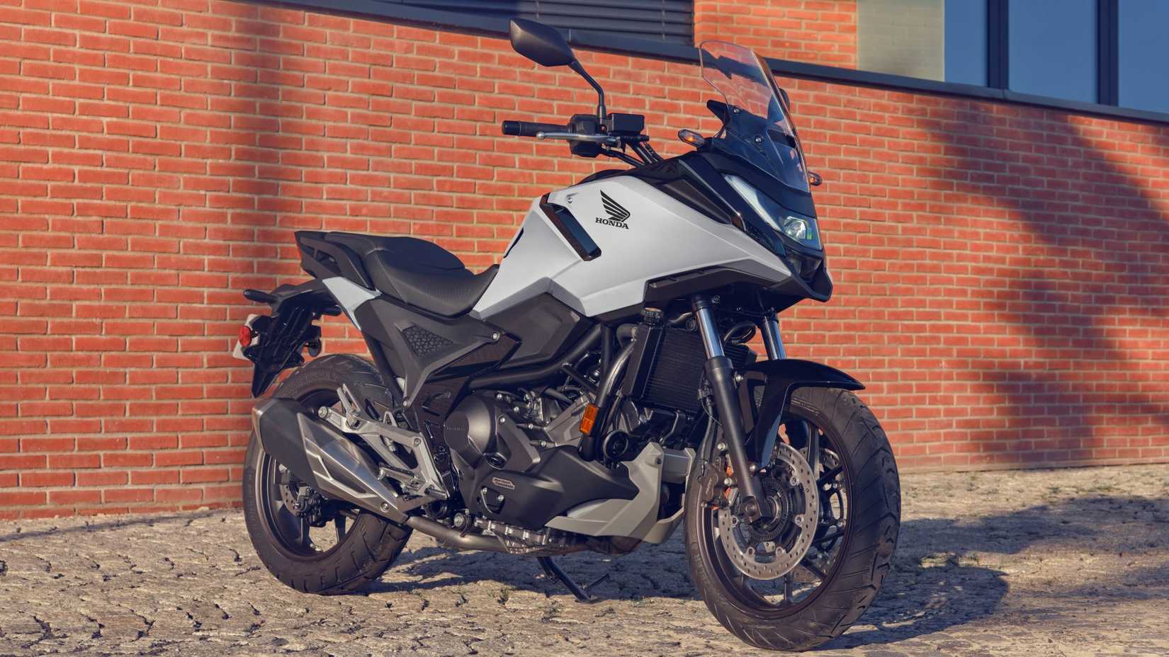 2025 Honda NC750X touring bike front third quarter view