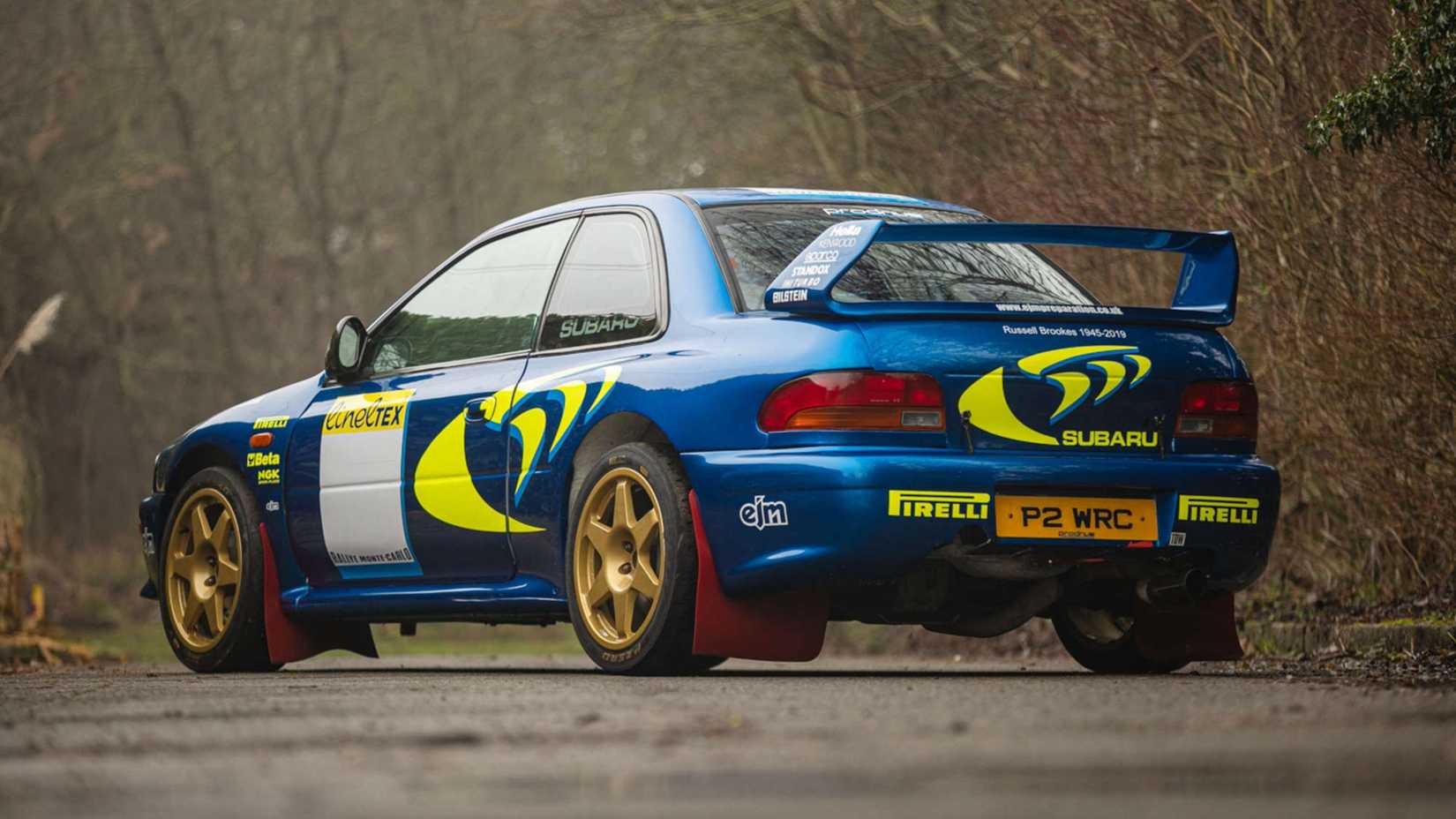 Historical Colin McRae Subaru Rally -car 