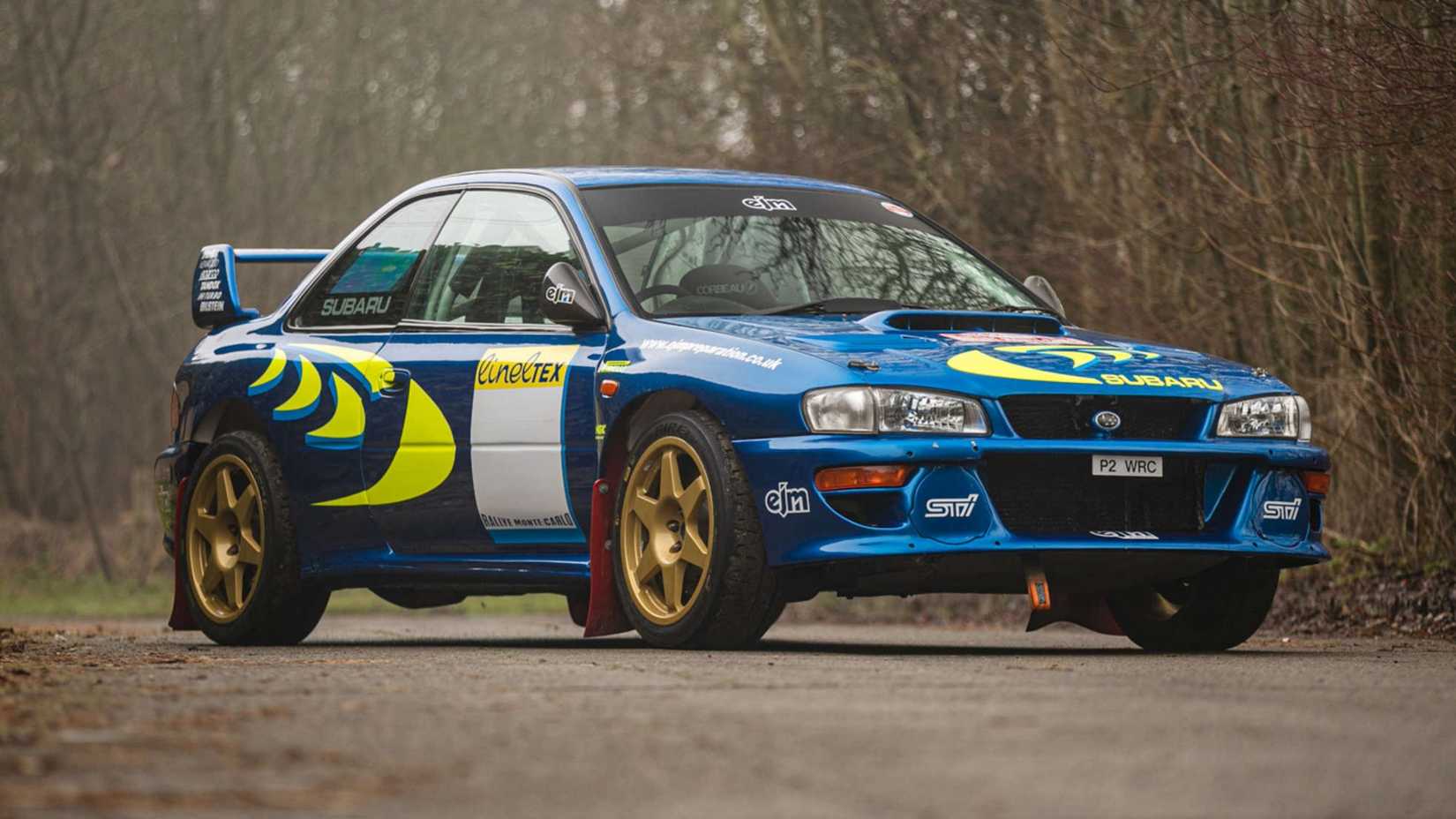 Historical Colin McRae Subaru Rally -car 