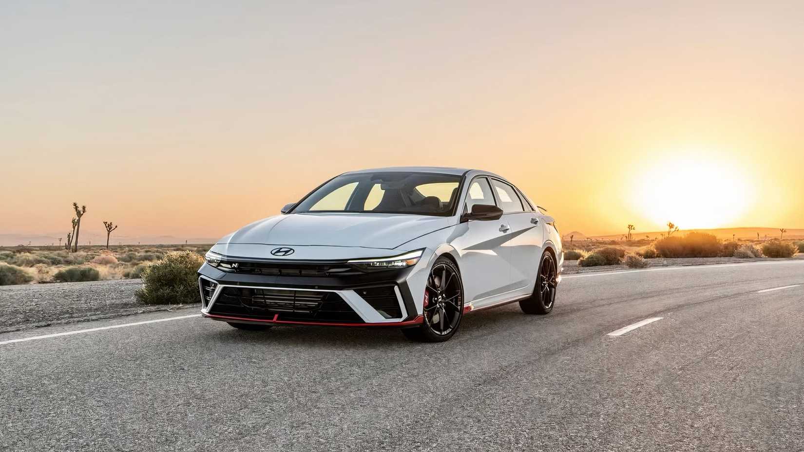 2025 Hyundai Elantra N in white