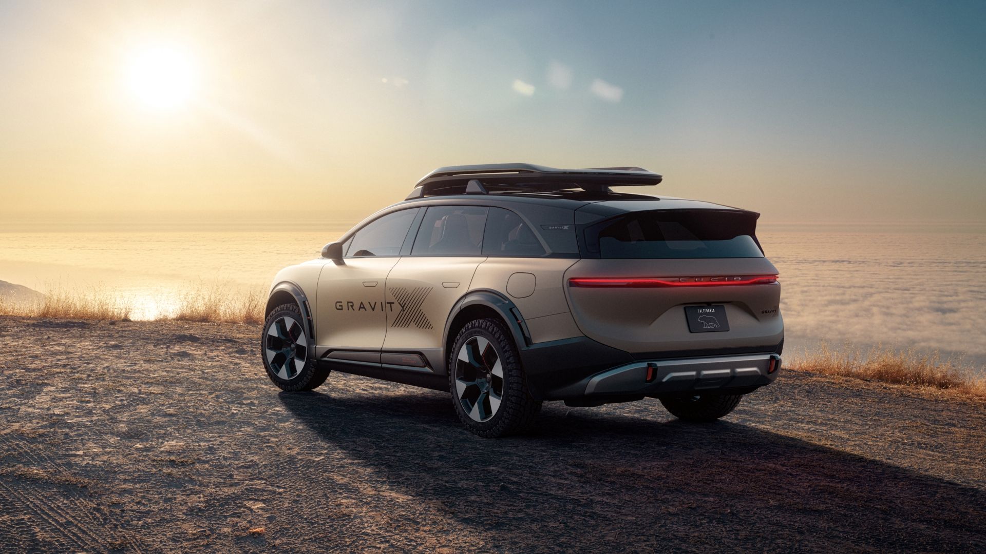 Lucid Gravity X Concept -- Rear Three-Quarter