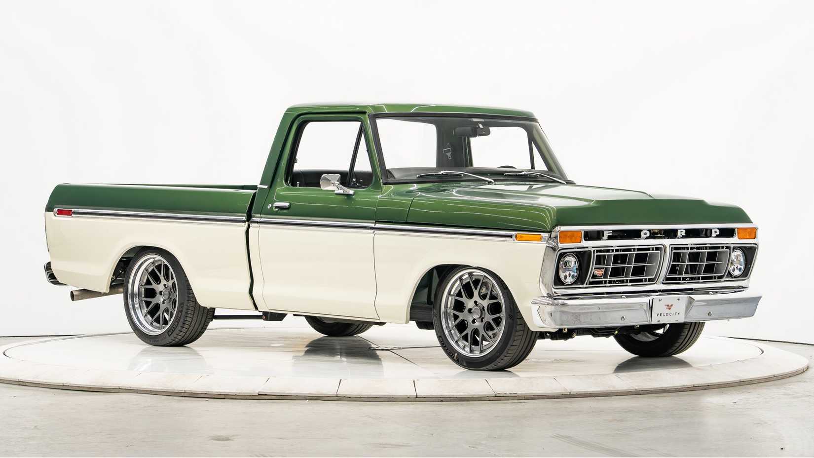 3/4 Side view of 1974 Ford F-100 Velocity Custom