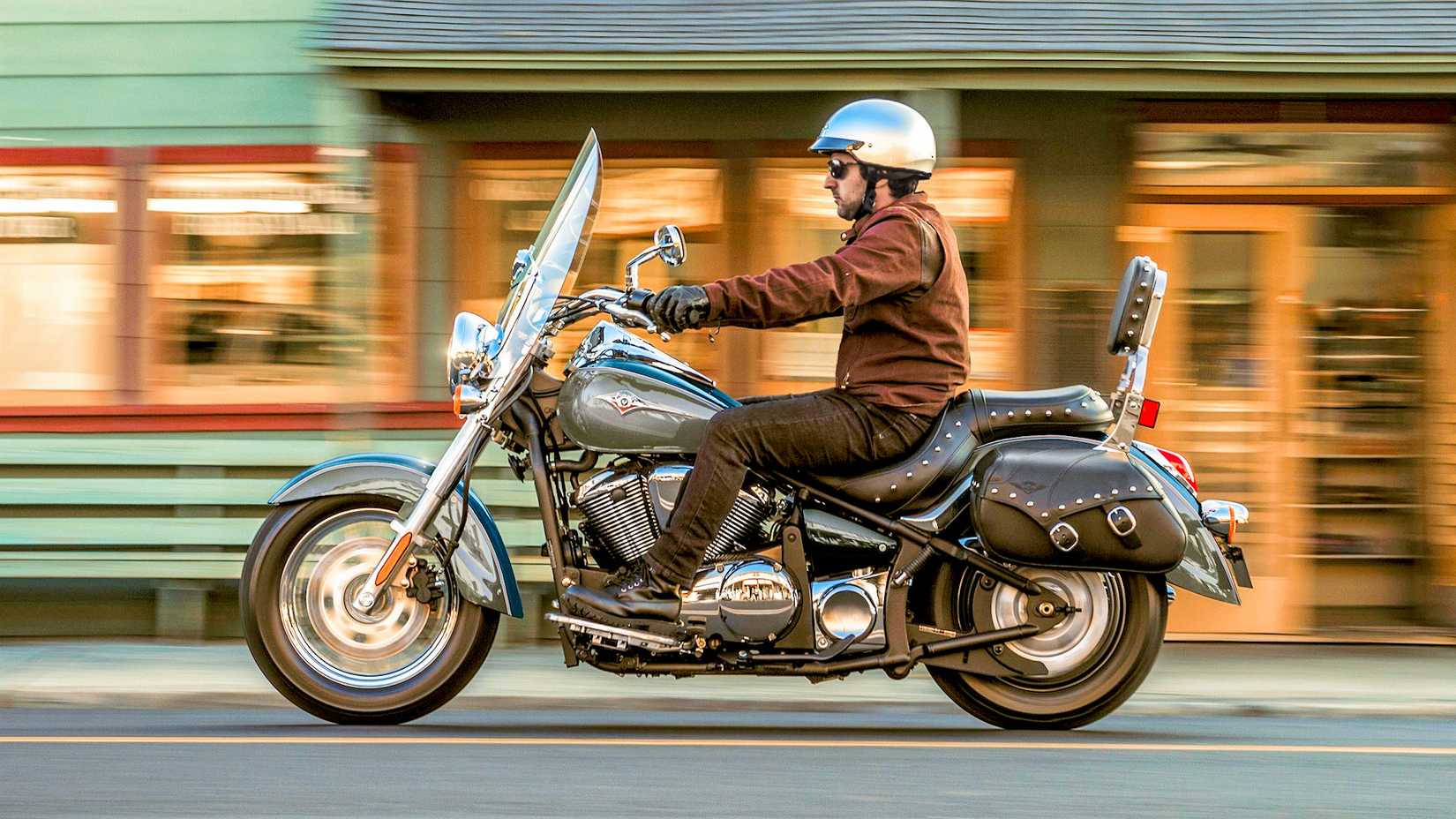 Rider on a 2025 Kawasaki Vulcan 900 Classic LT