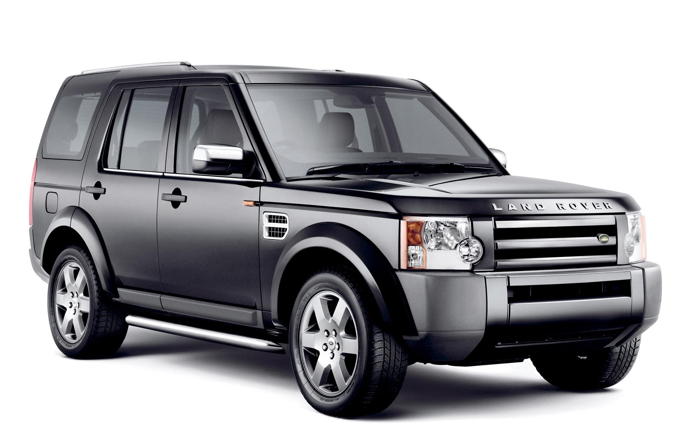 Black Land Rover Discovery 3 standing 