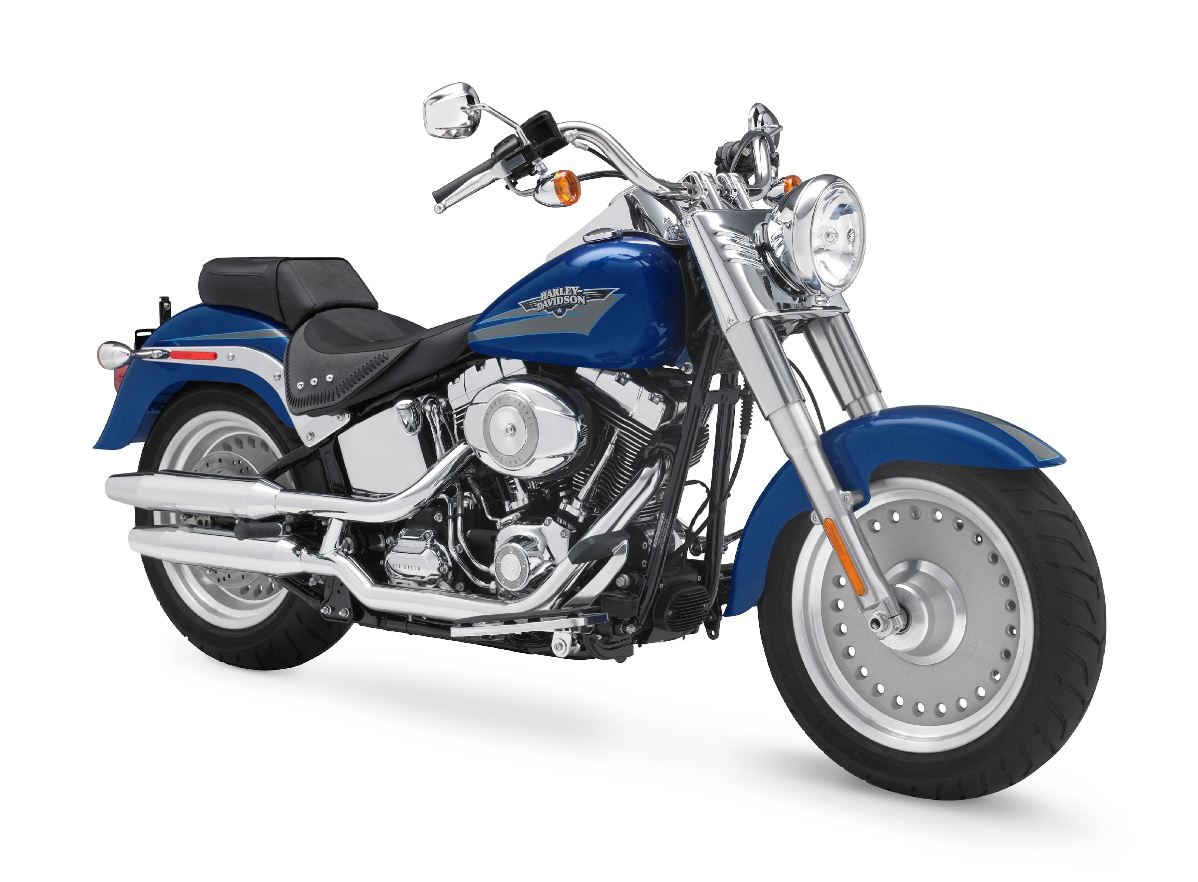 blue  2009 Harley-Davidson Softail Fat Boy