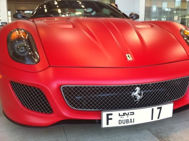 Intens ild side Ferrari collector adds a one of a kind matte red Ferrari 599 GTO to his  collection