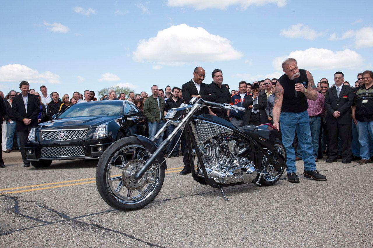 orange county choppers cadillac bike