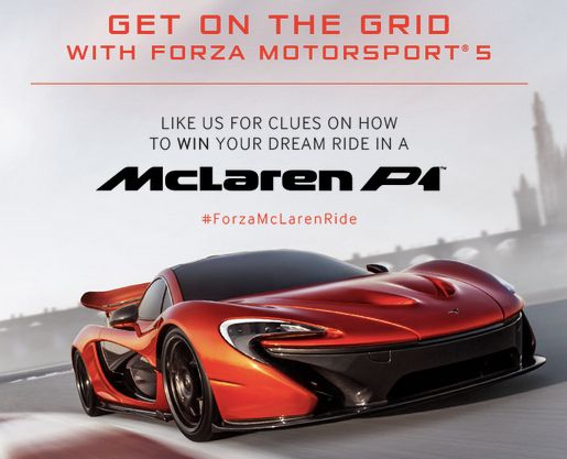 Hype: McLaren P1 Is Official Forza Motorsport 5 Cover Car. Ride Along At  Goodwood To Be Contest Prize.